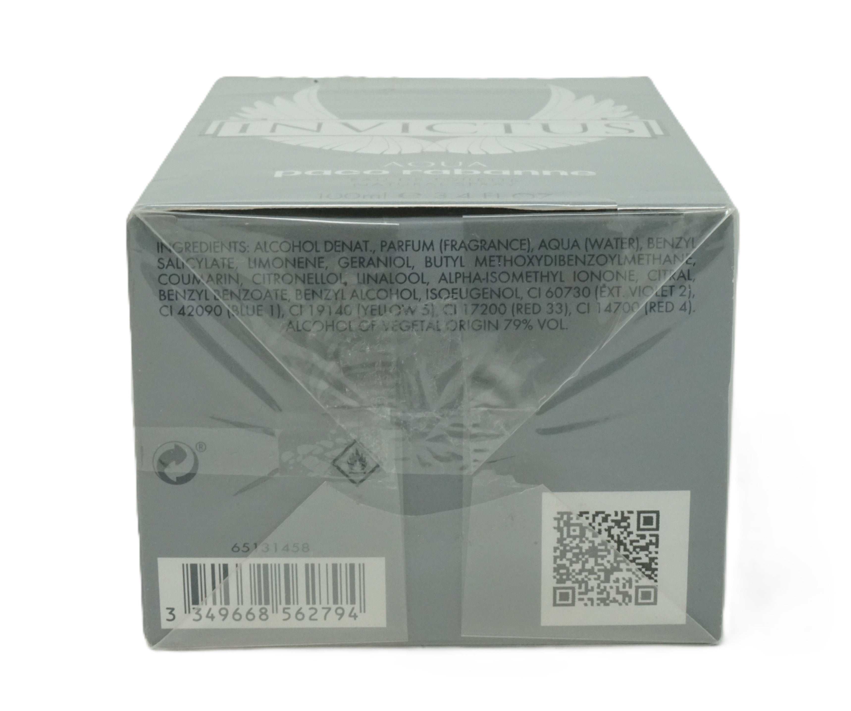 PACO RABANNE INVICTUS AQUA EAU DE TOILETTE 100ML