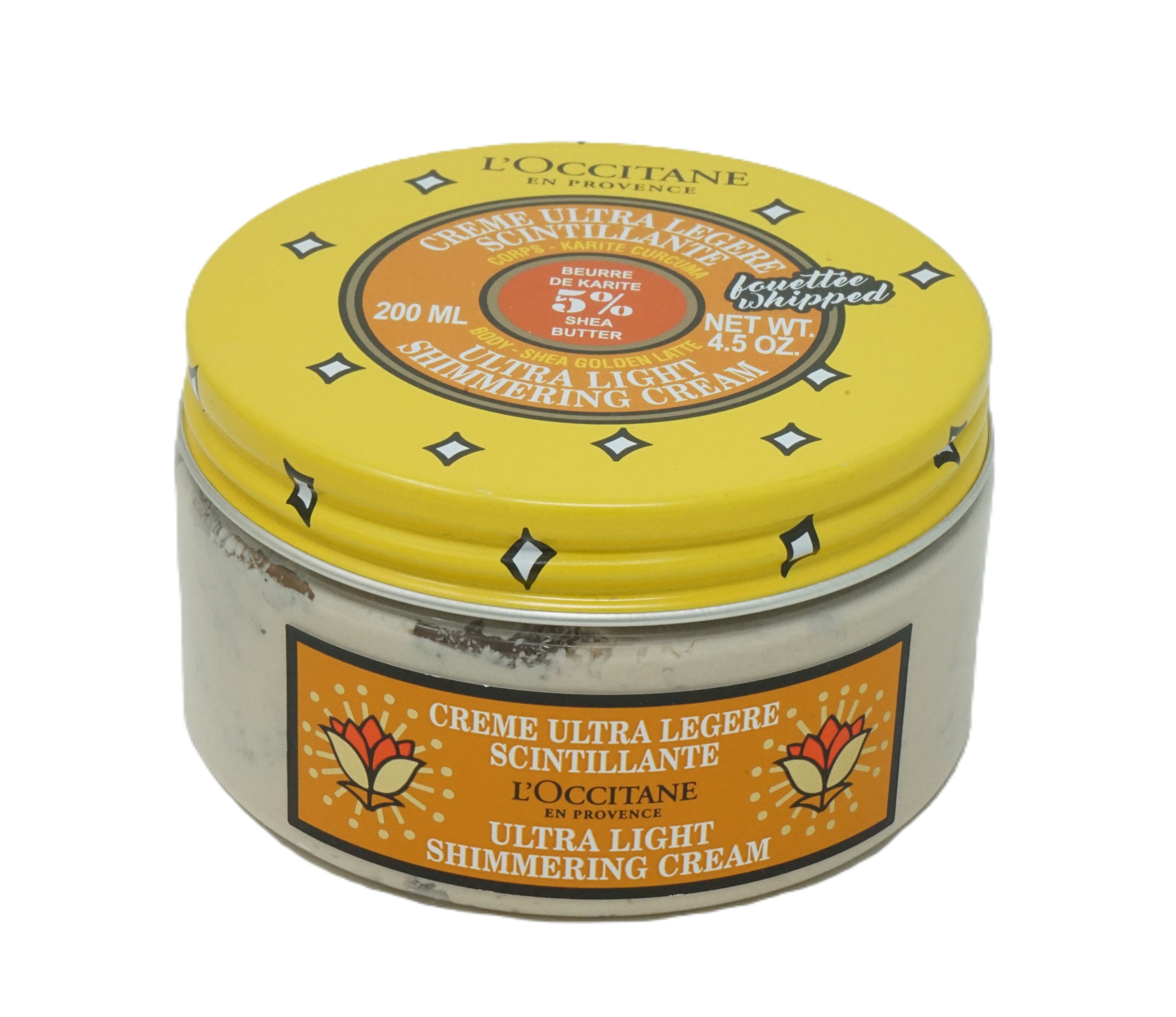L'Occitane Whipped  5% Shea Butter Ultra Light Shimmering Cream 200 ml