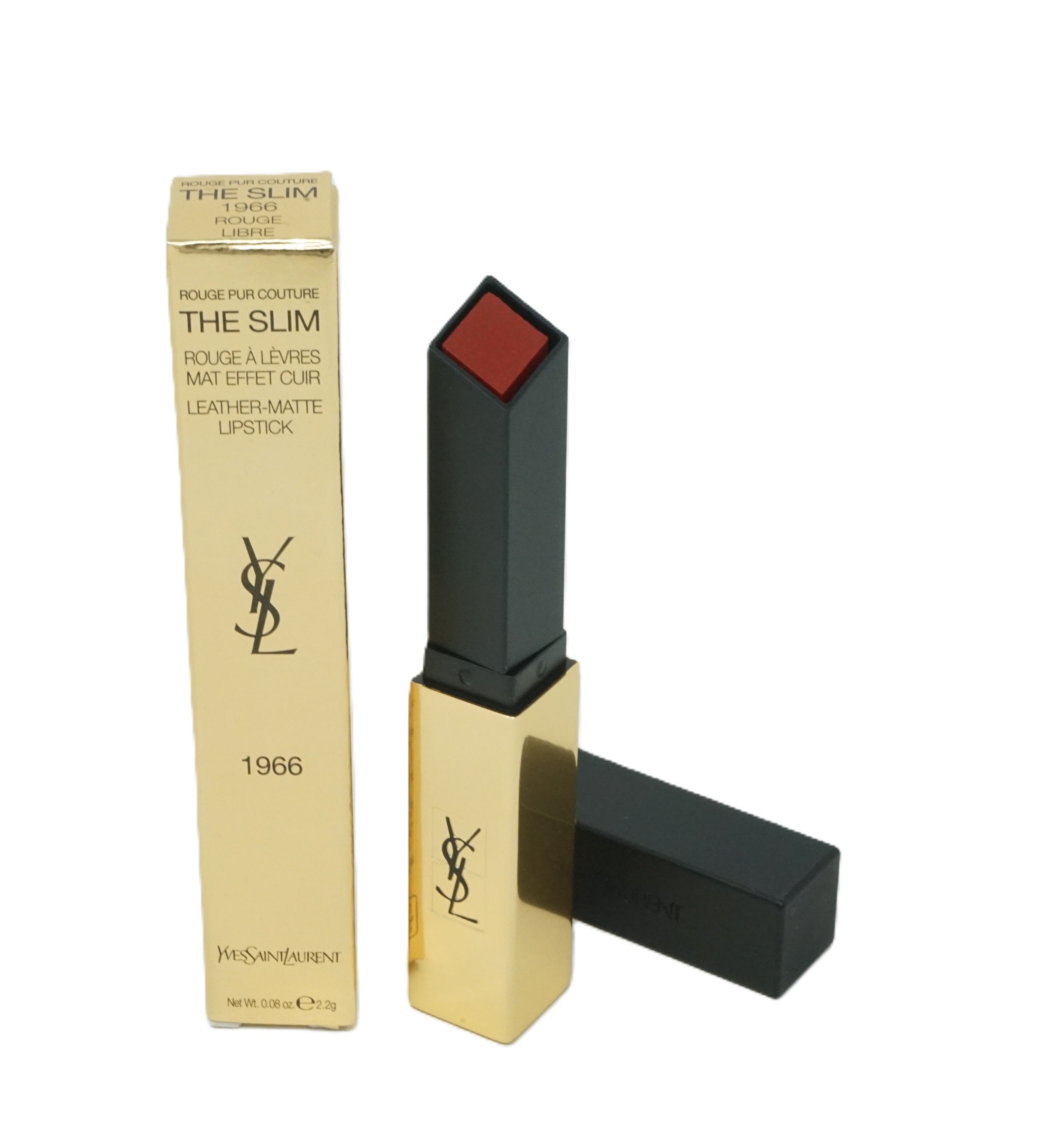 Yves Saint Laurent The Slim Leather Matte Lippenstift 2,2g 1966 Rouge Libre