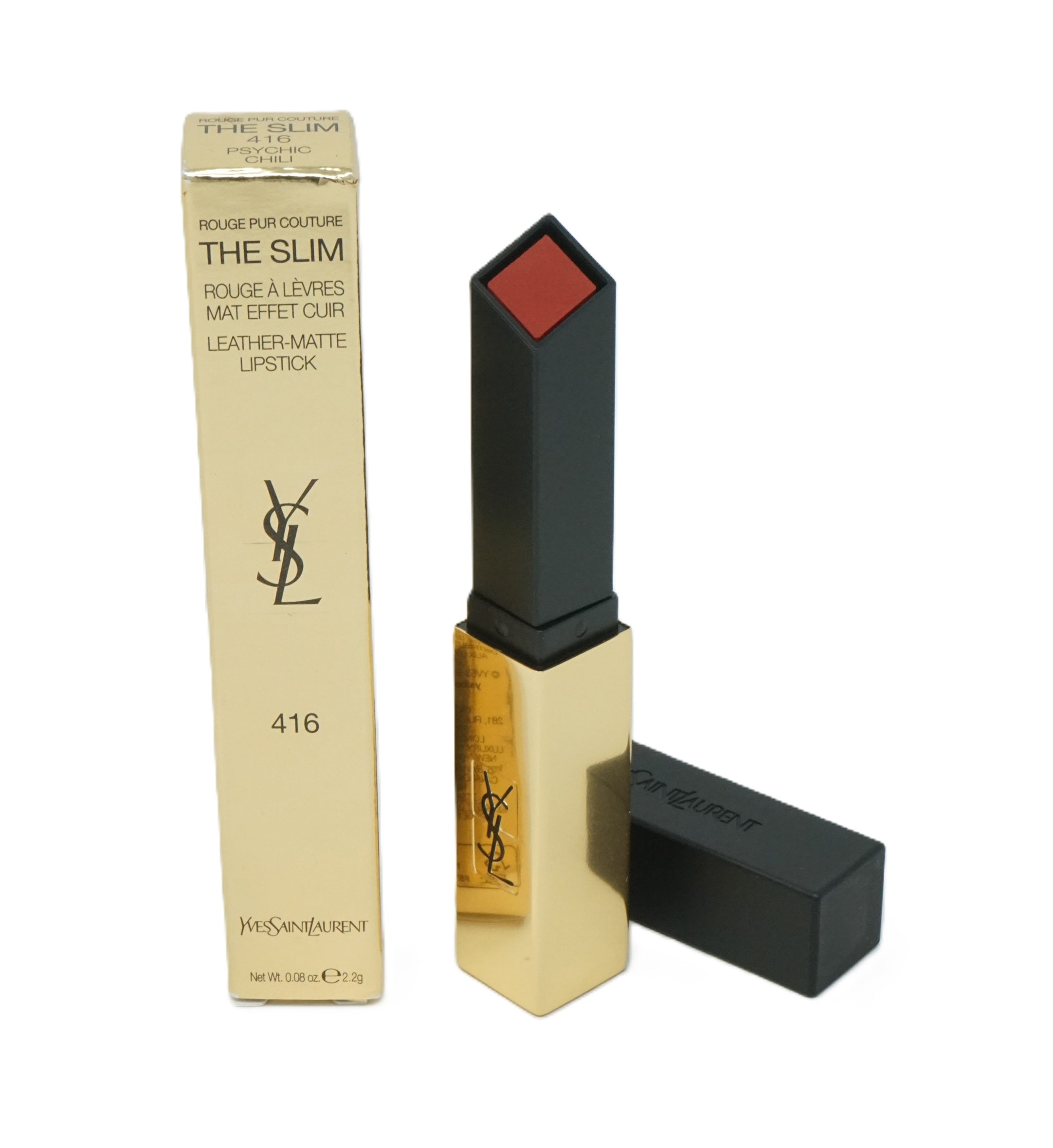Yves Saint Laurent The Slim Leather Matte Lippenstift 2,2g 416 Psychic Chili