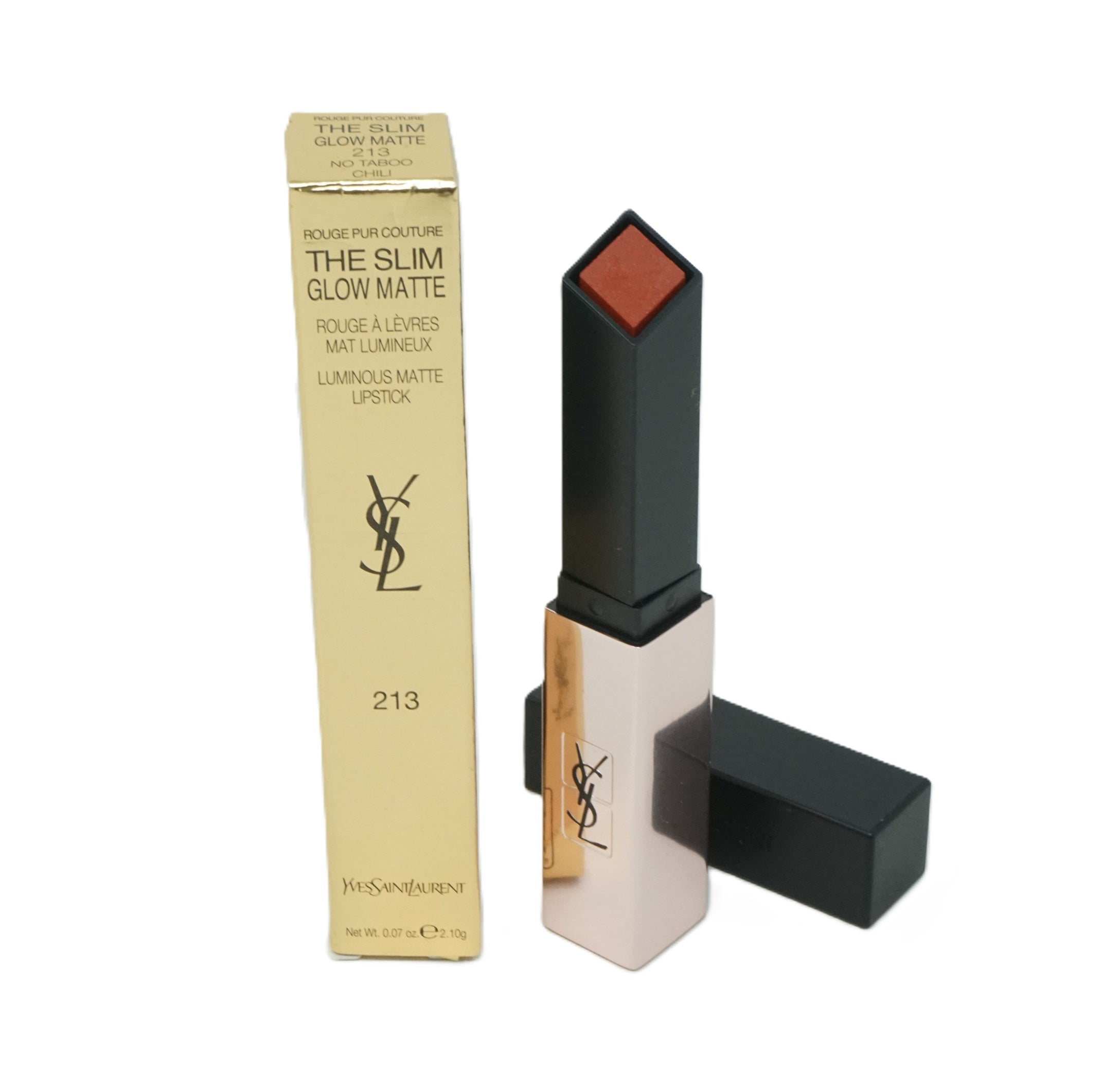 Yves Saint Laurent Glow Matte Luminous Matte Lippenstift 2,1g No Taboo Chili 213