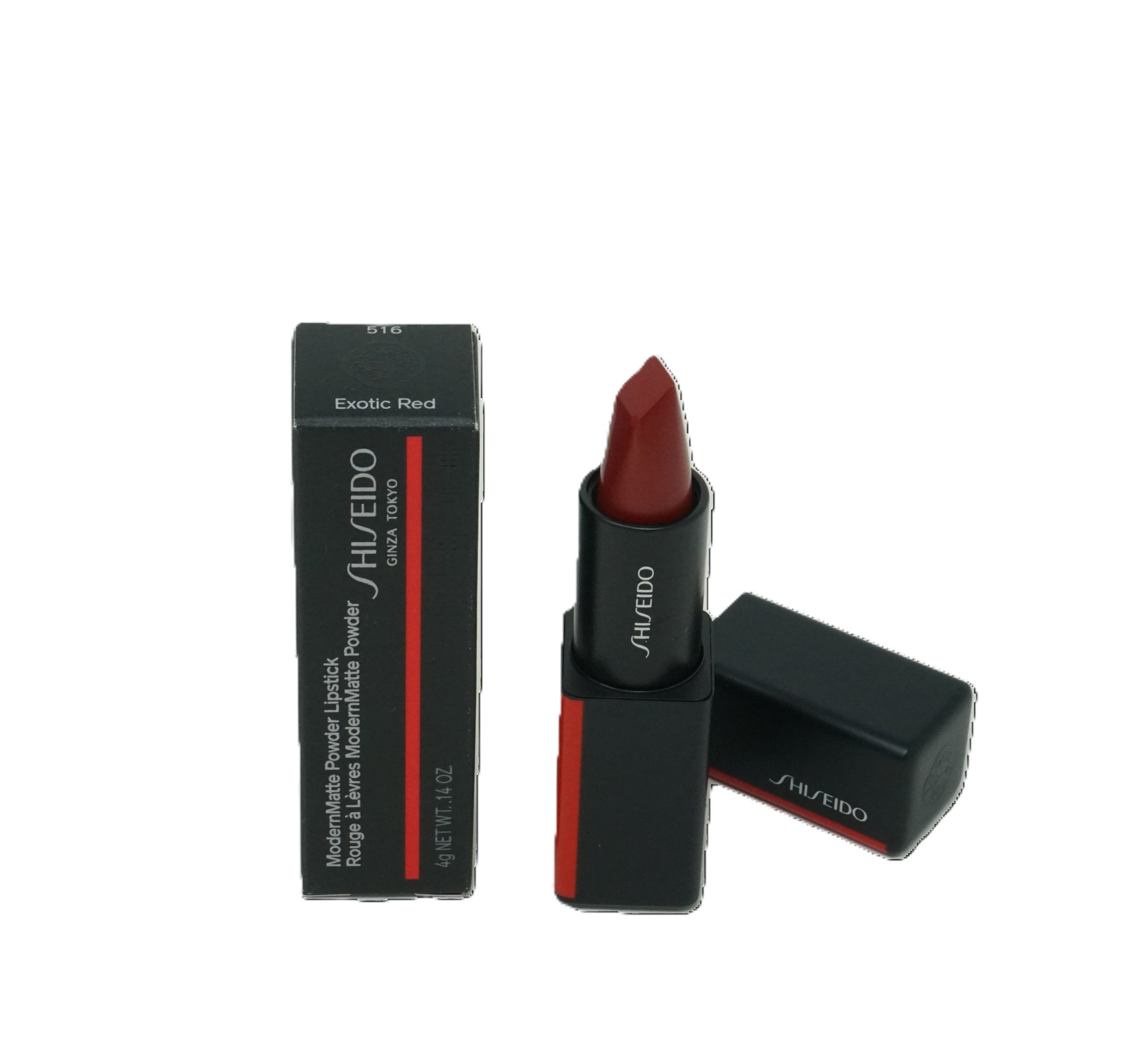 Shiseido Ginza Tokyo Modern Matte Powder Lipstick 4g Exotic Red 516