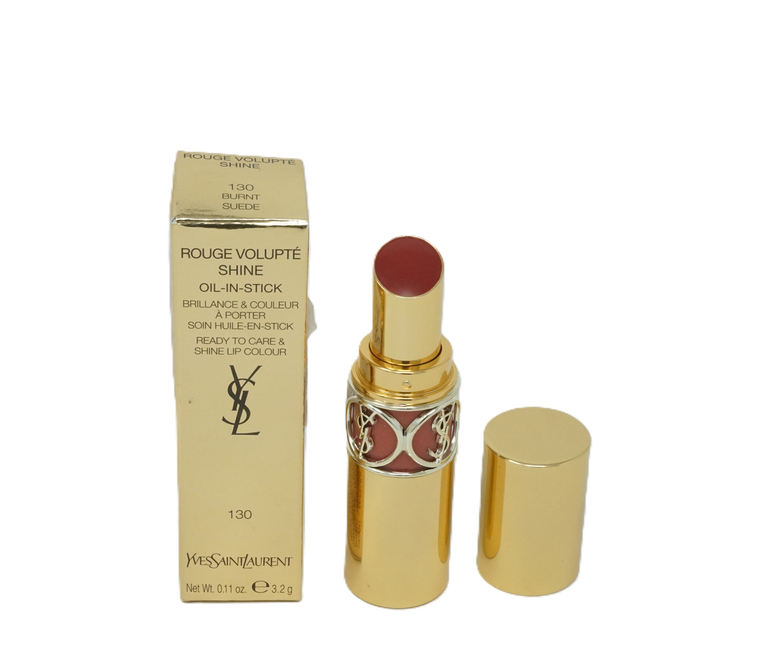 Yves Saint Laurent Rouge Volupté Shine Oil-In-Stick Lippenstift 3,2g Burnt Suede 130