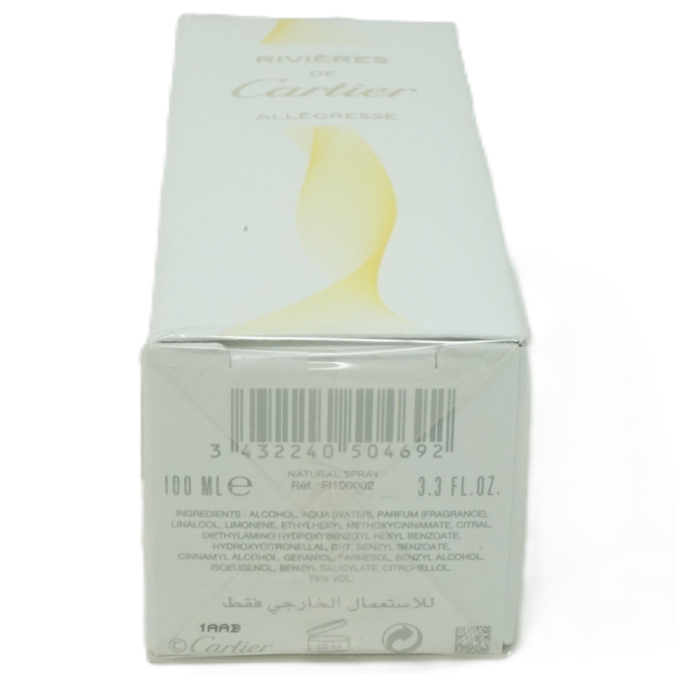 Cartier Rivières Allégresse Eau de Toilette Spray 100 ml