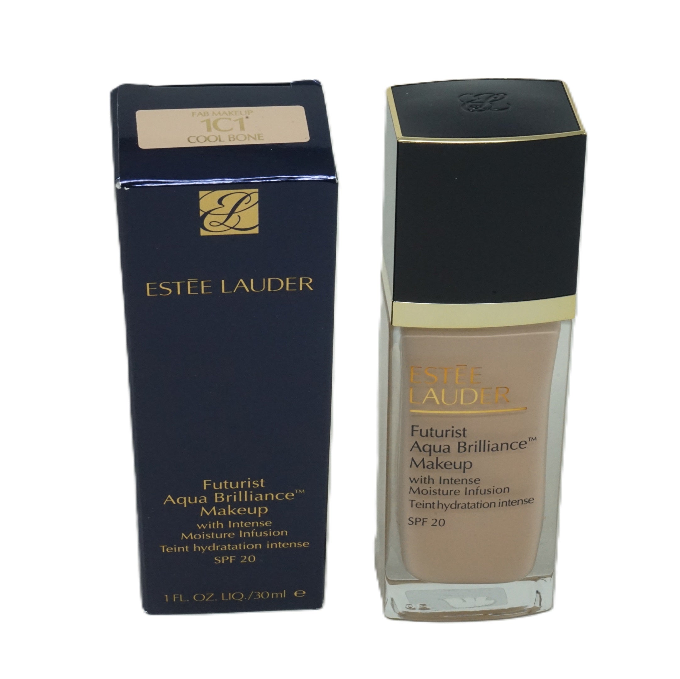 Estee Lauder Futurist Aqua Brilliance Makeup SPF20 30ml Cool Bone 1C1