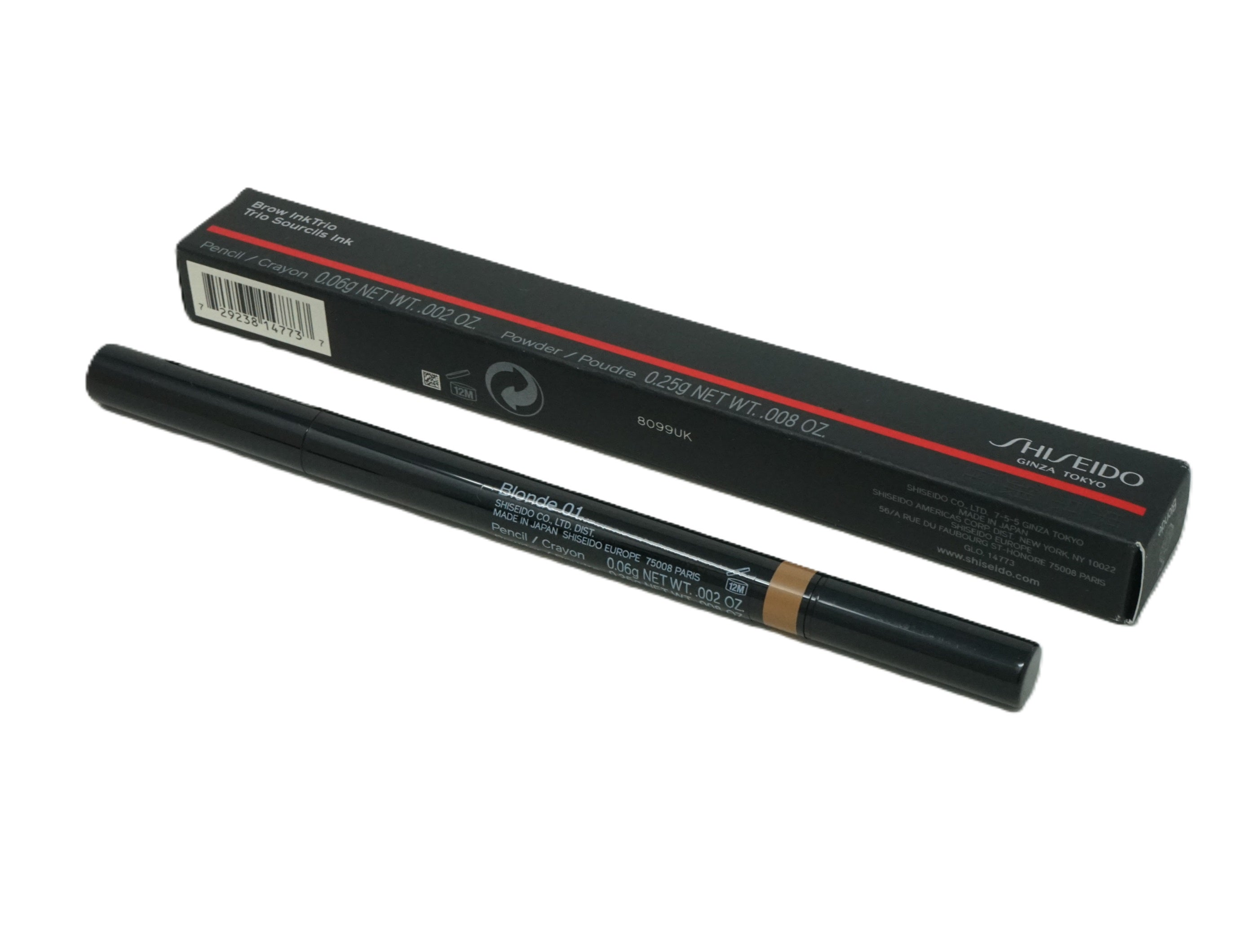 Shiseido Ginza Tokyo Brow Ink Trio Augenbrauenstift 0,06g Blonde 01