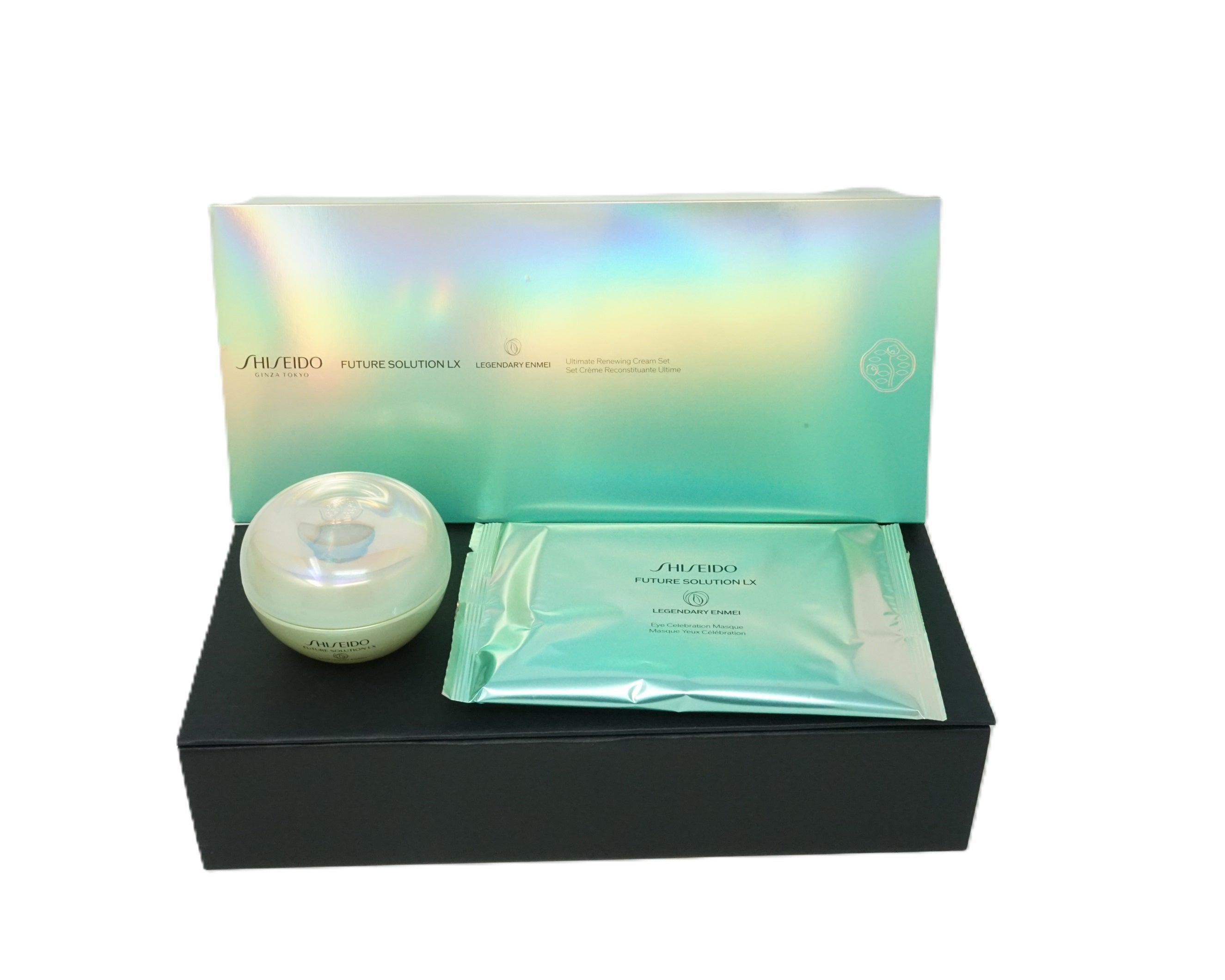 Shiseido Ginza Tokyo Future Solution LX Cream Set Renewing Creme 50ml + 3x Eye Mask
