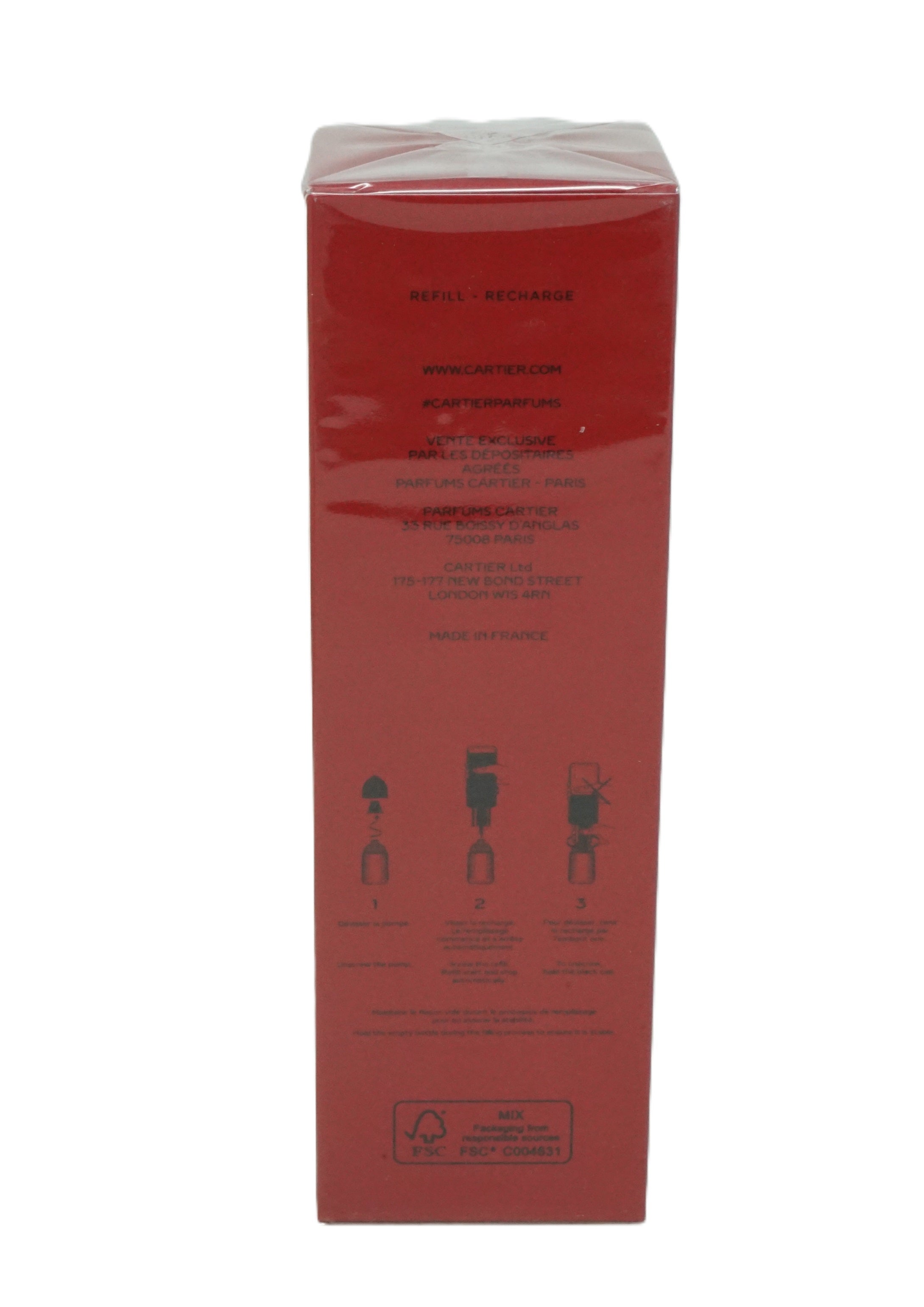 Cartier Pasha de Cartier Edition noire Sport Eau de Toilette Refill 200ml