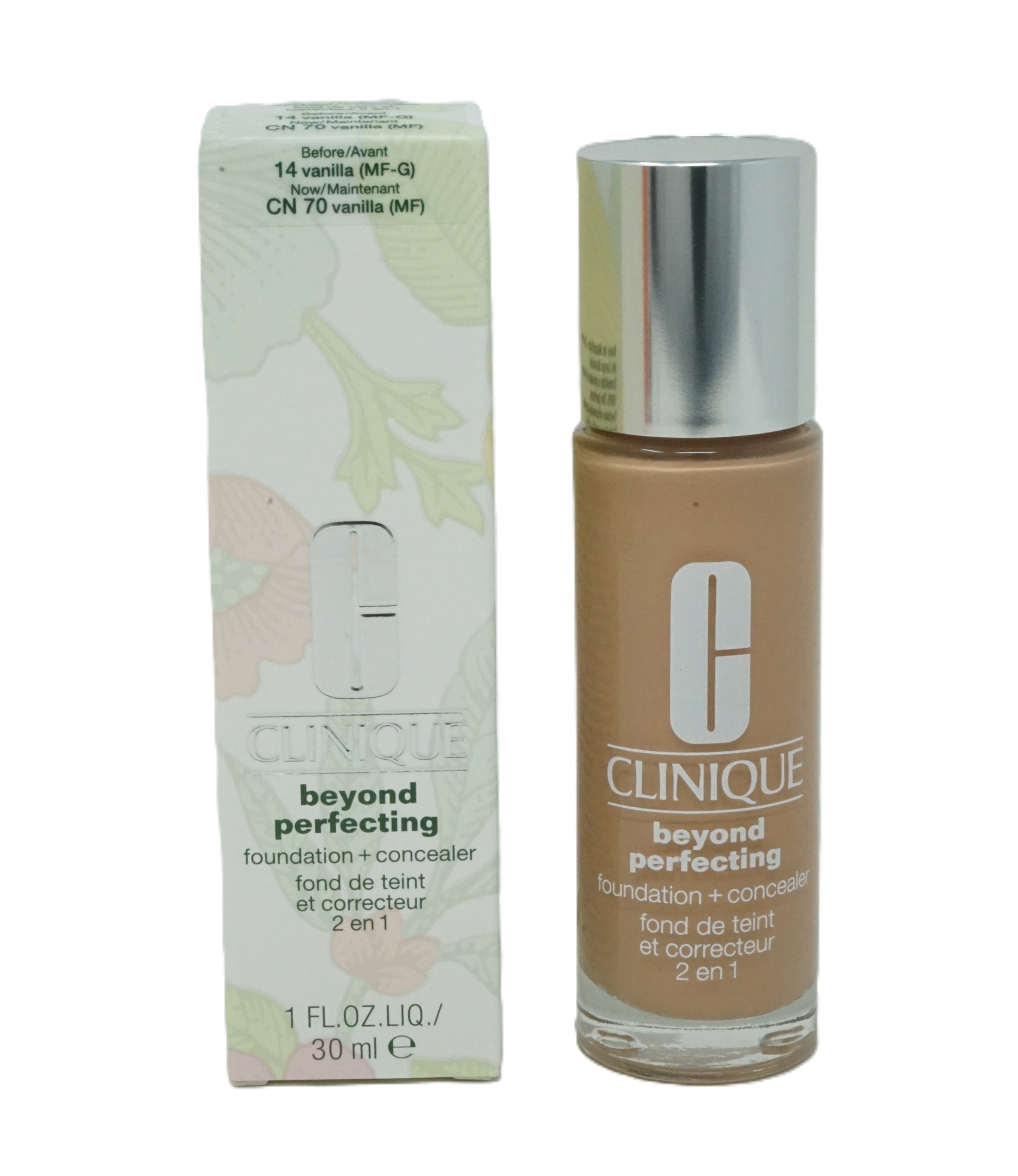 Clinique beyond perfecting foundation + concealer 14 vanilla CN 70 30ml