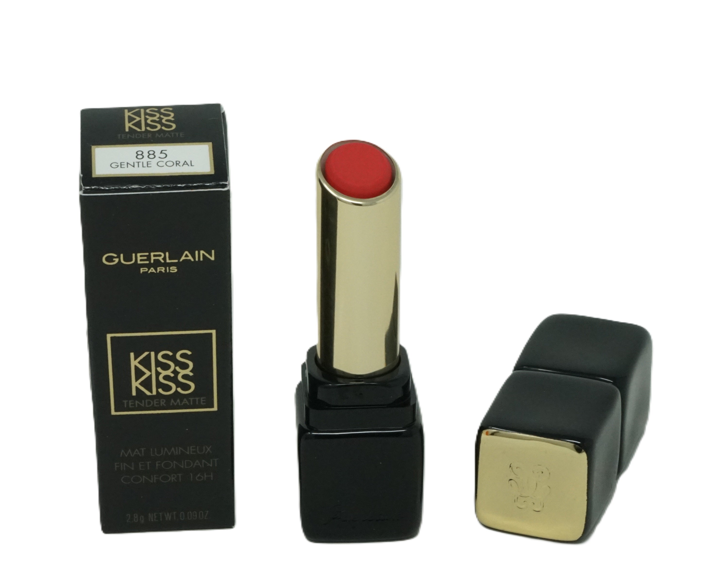 Guerlain KissKiss Tender Matte Lipstick 885 Gentle Coral 2,8g