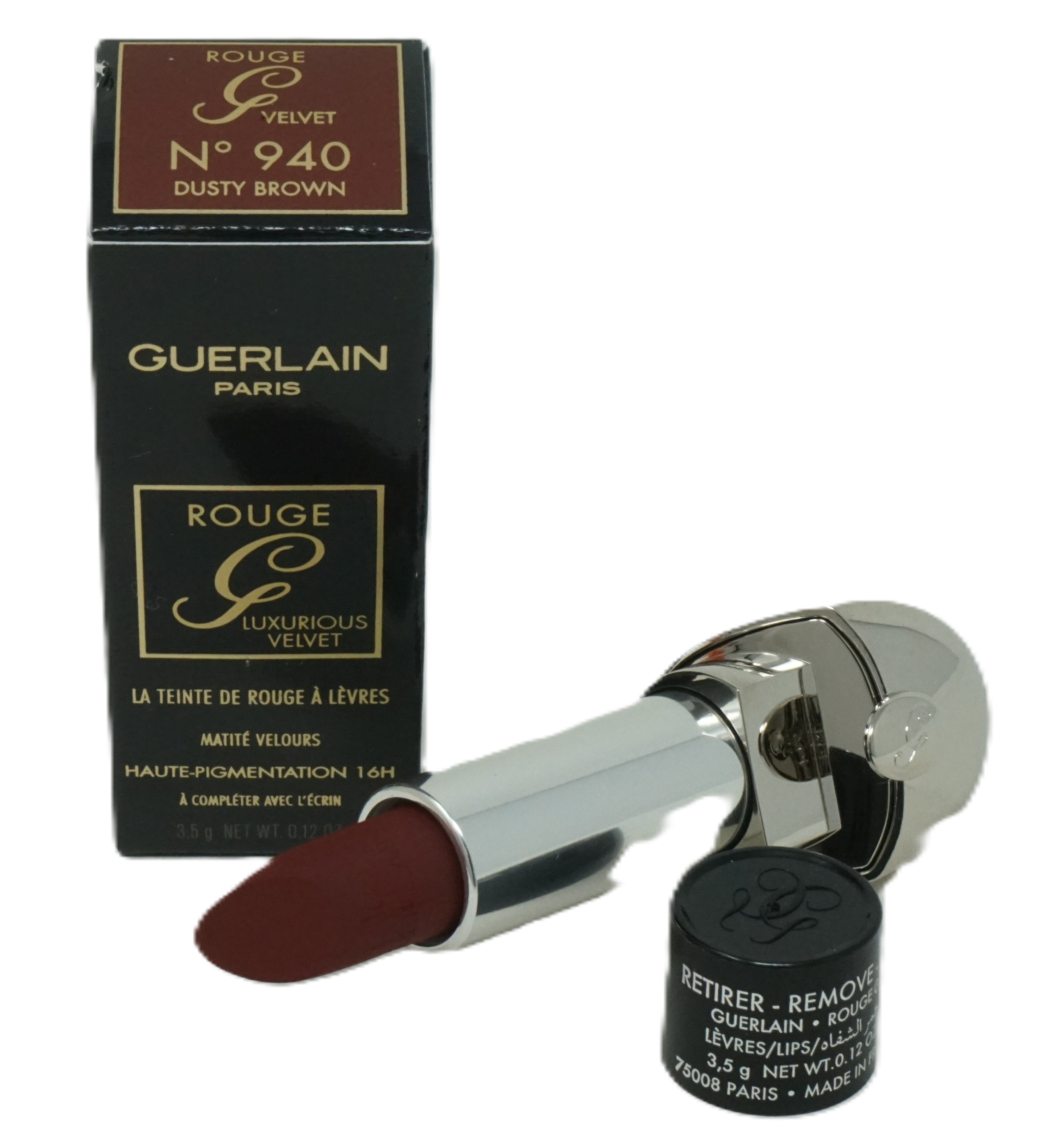 Guerlain Paris Rouge G Velvet N°940 Dusty brown