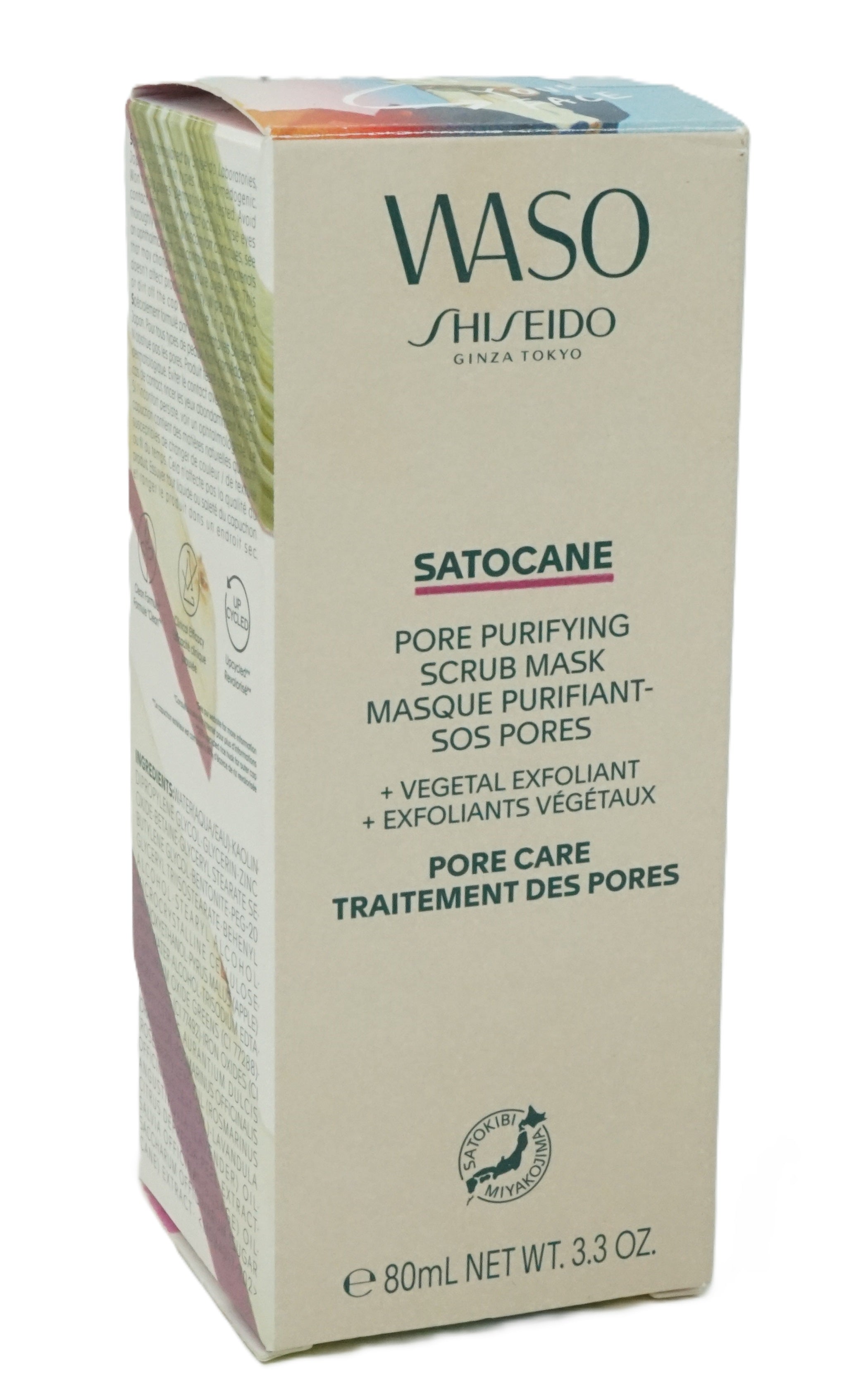 Shiseido Waso Satocane Pure Scrub Mask Peeling Maske 80 ml