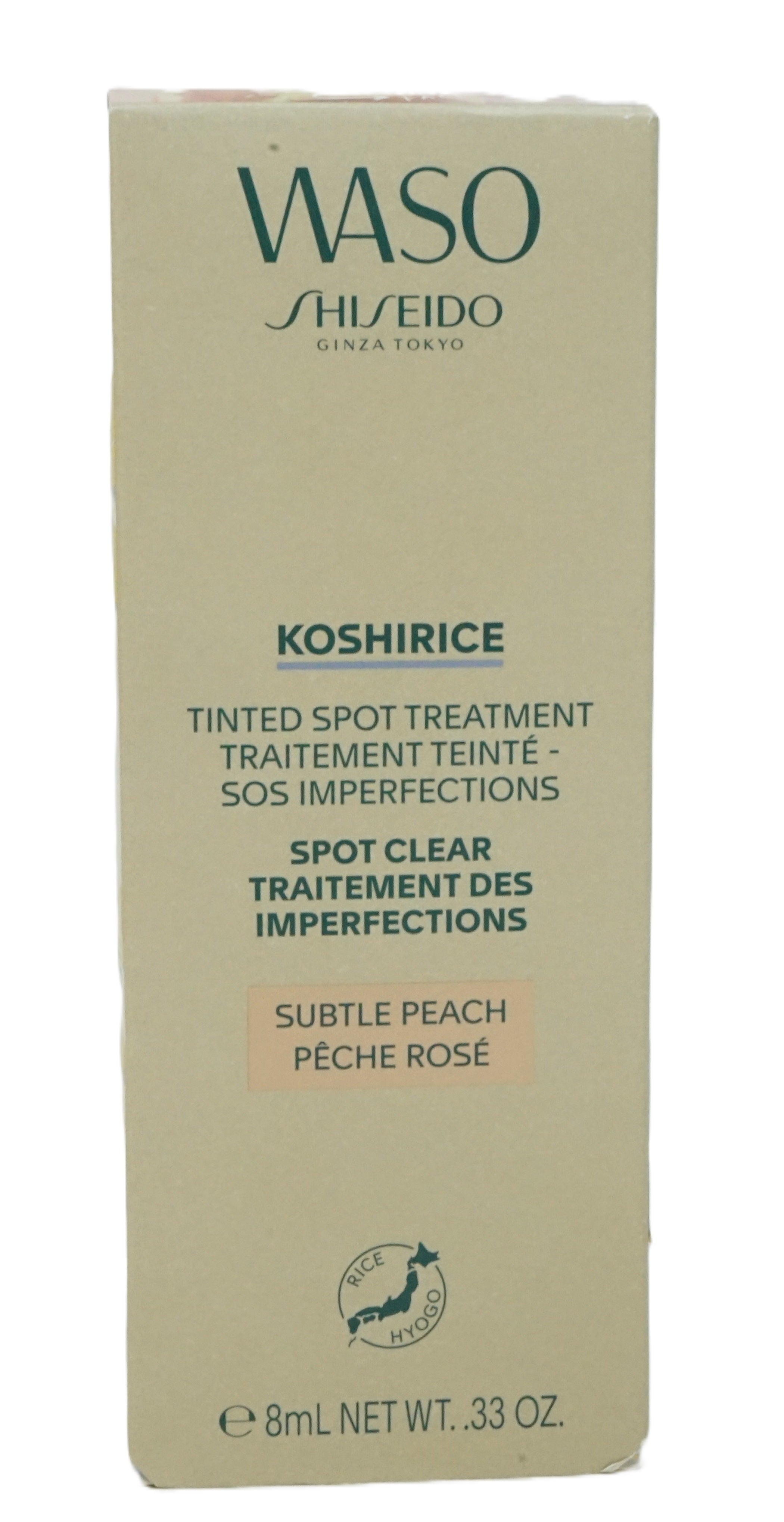 Shiseido Waso Koshirice Spot Treatment getönte Pflege gegen Unreinheiten Subtle Peach 8 ml