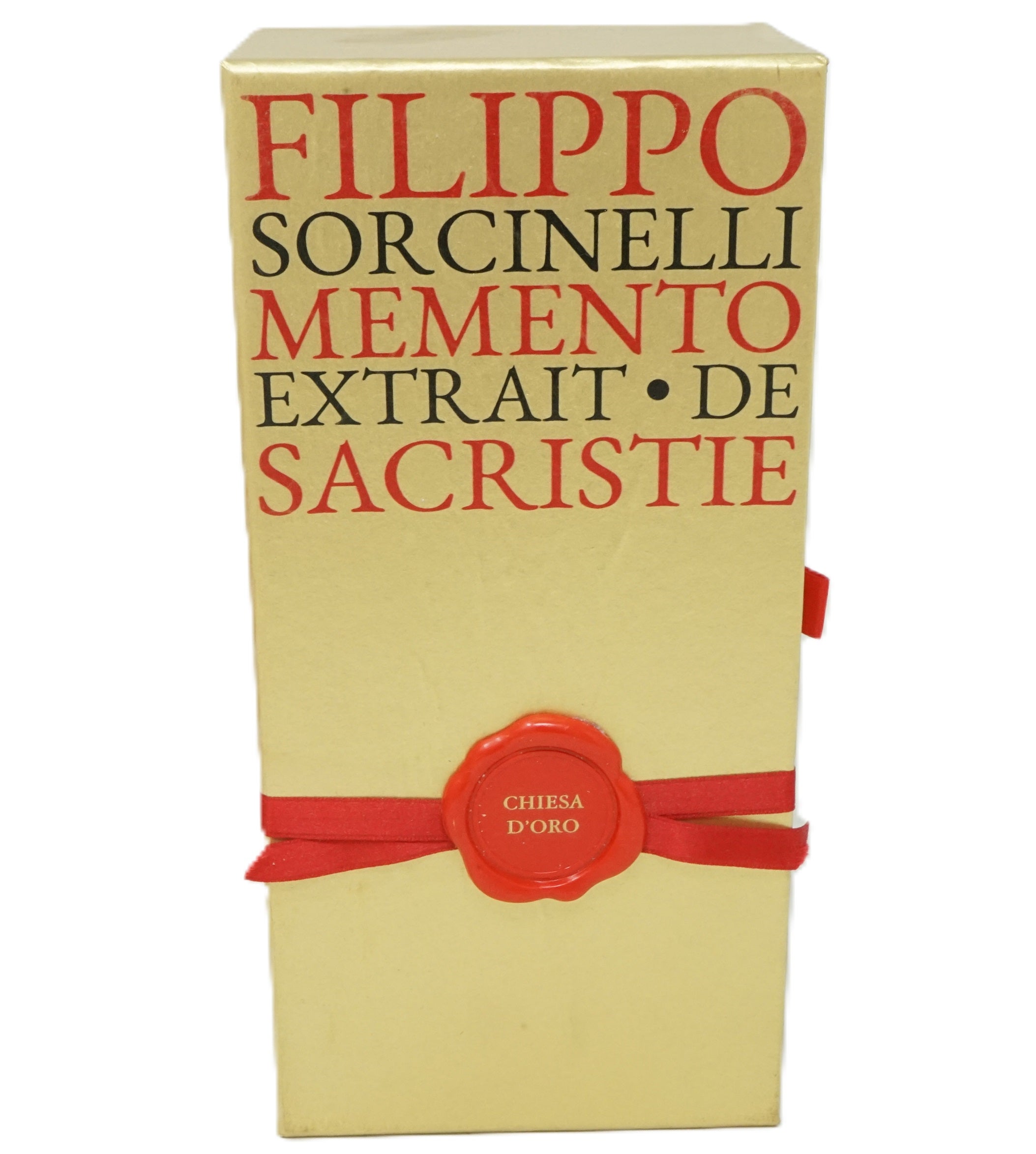 Filippo Sorcinelli Memento Extrait De Sacristie Chiesa D'Oro 100 ml
