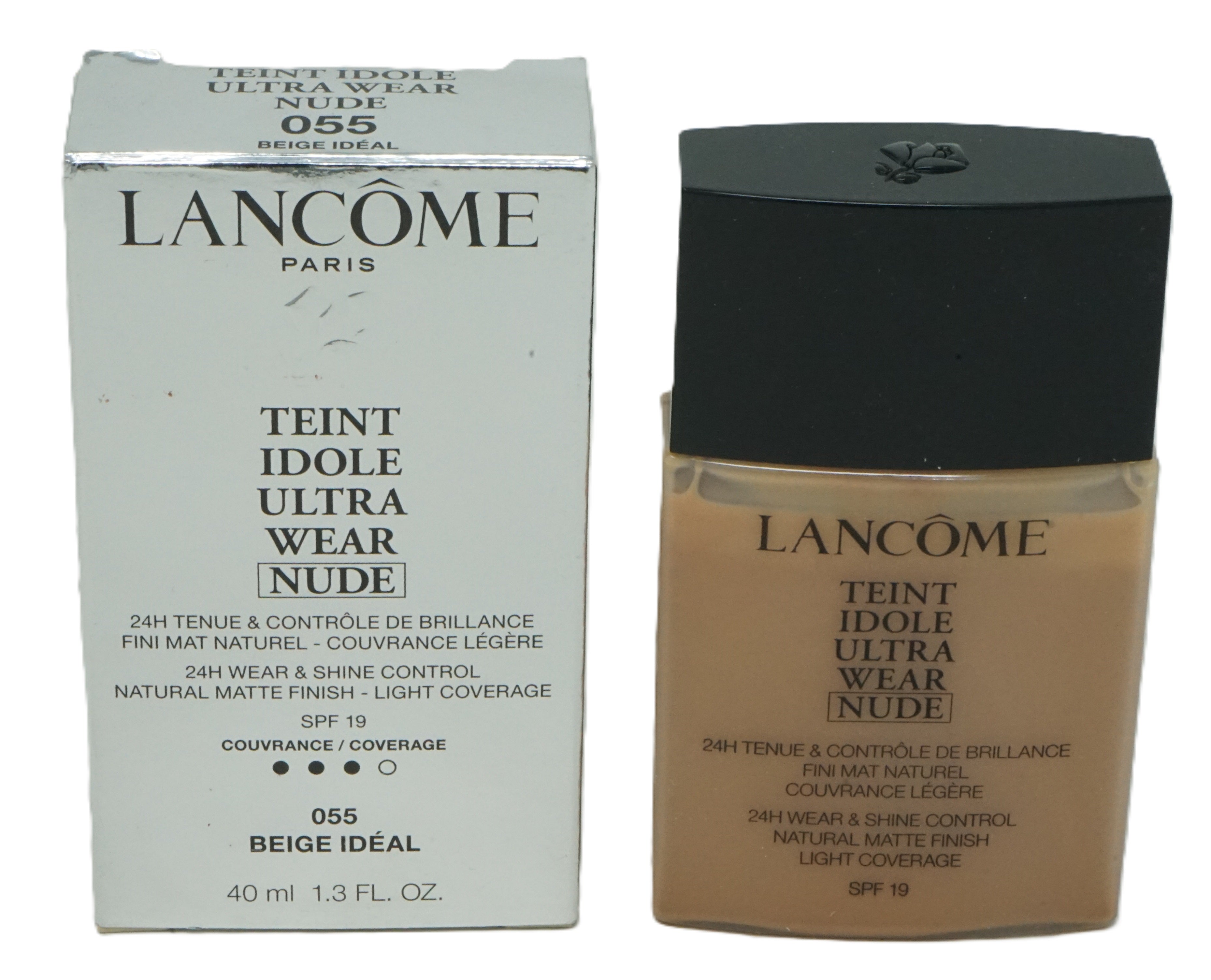 Lancome Teint Idole Ultra Wear Nude Foundation SPF19 40ml 055 Beige Ideal