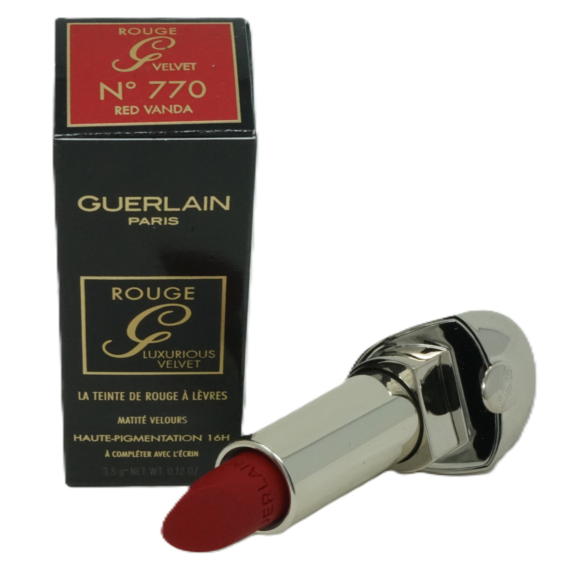 Guerlain Rouge G Luxurious Velvet Matte Lipstick Shade Lippenstift 3,5g No 770 Red Vanda