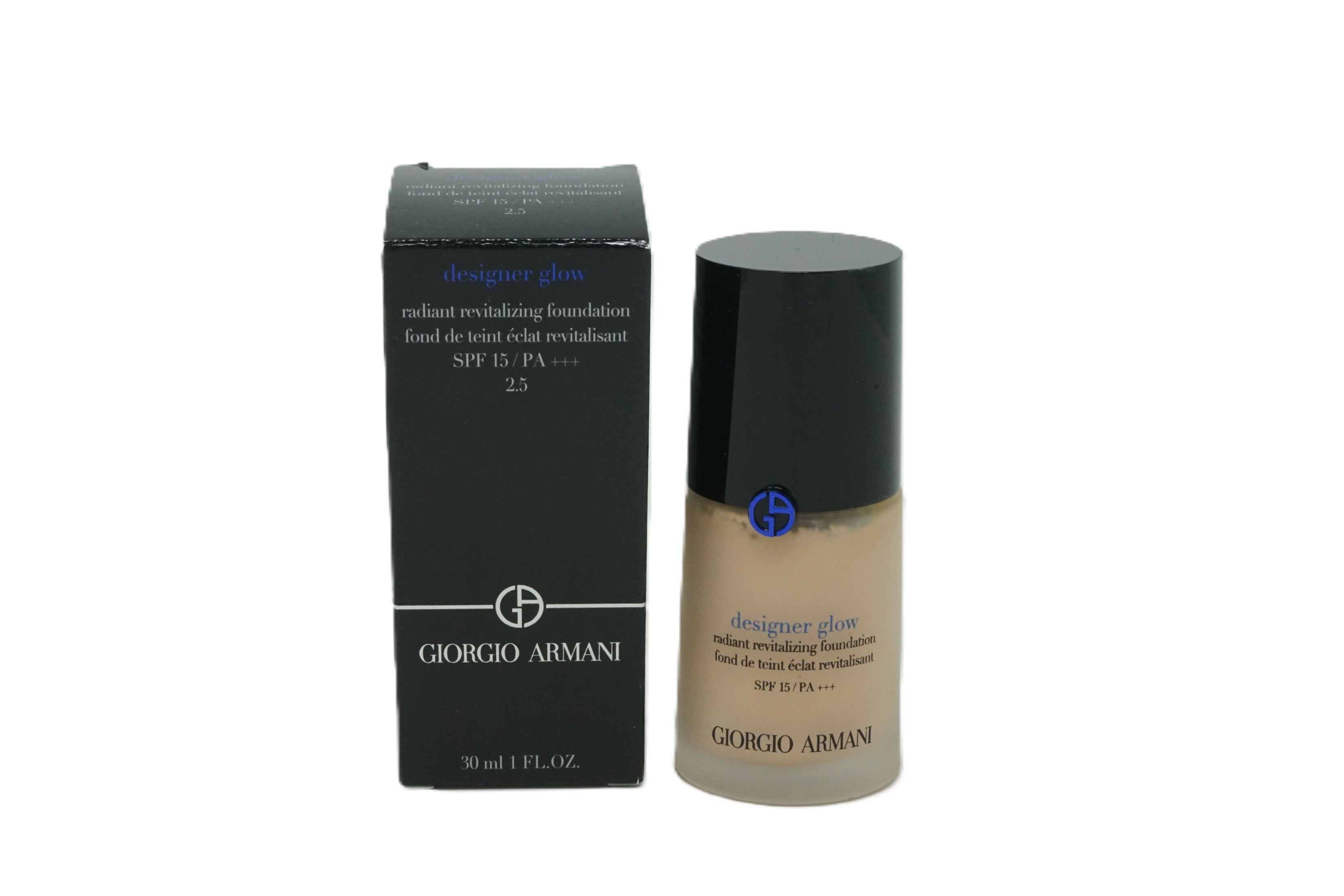 Giorgio Armani designer glow revitalizing foundation SPF 15 30 ml 2,5