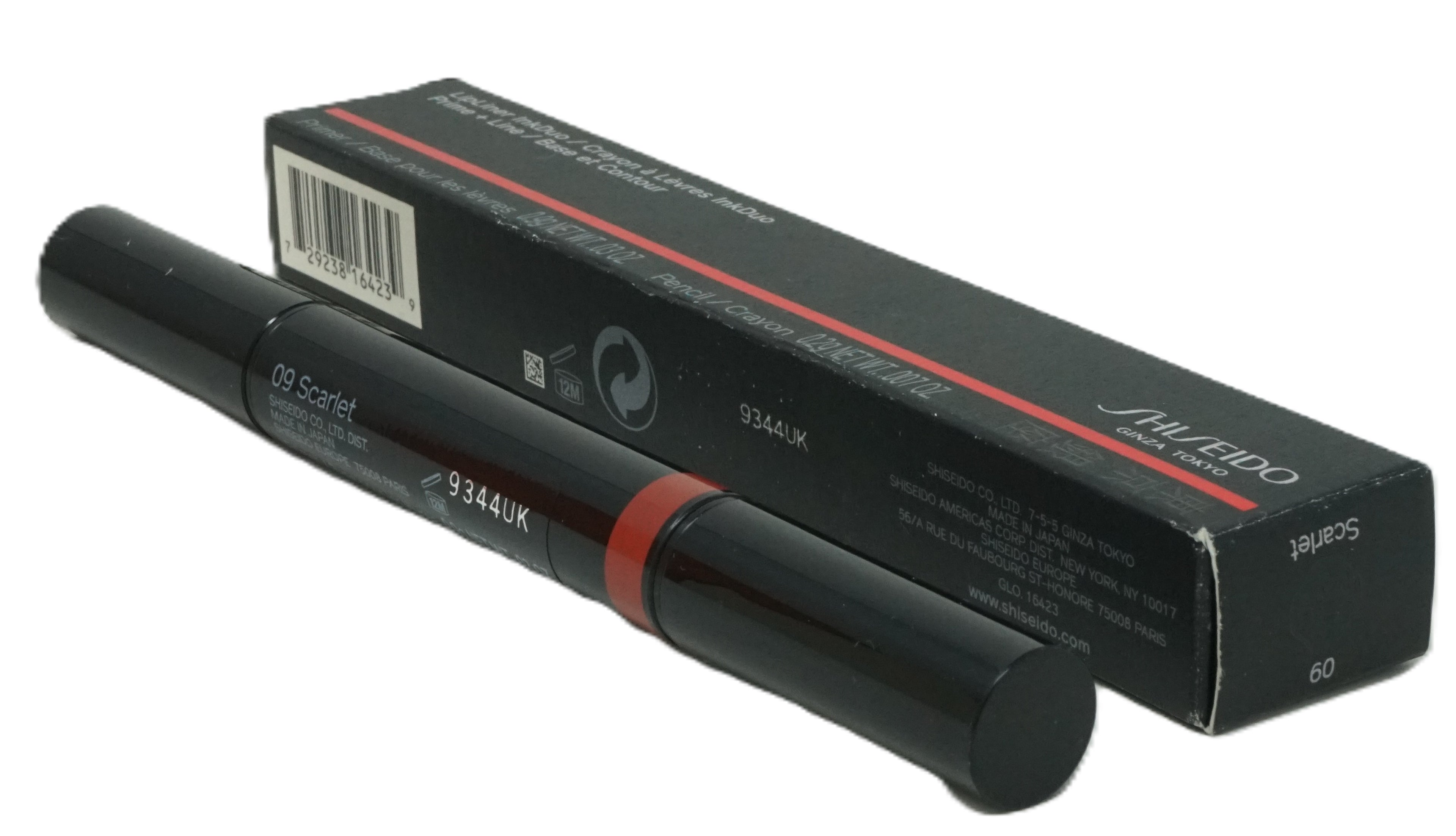 Shiseido Ginza Tokyo LipLiner InkDuo Primer+Line 0,9g Scarlet 09