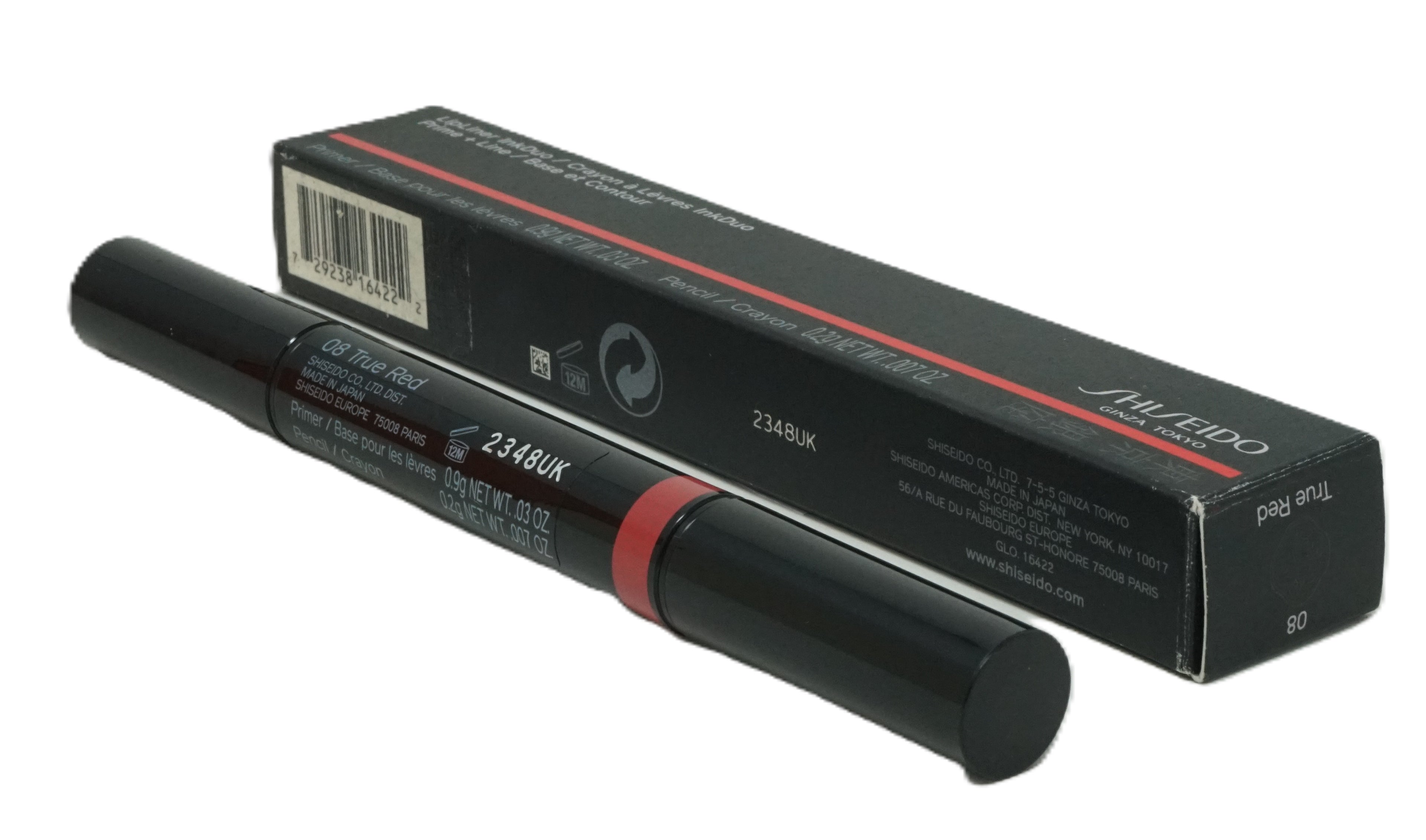Shiseido Ginza Tokyo LipLiner InkDuo Primer+Line 0,9g True Red 08