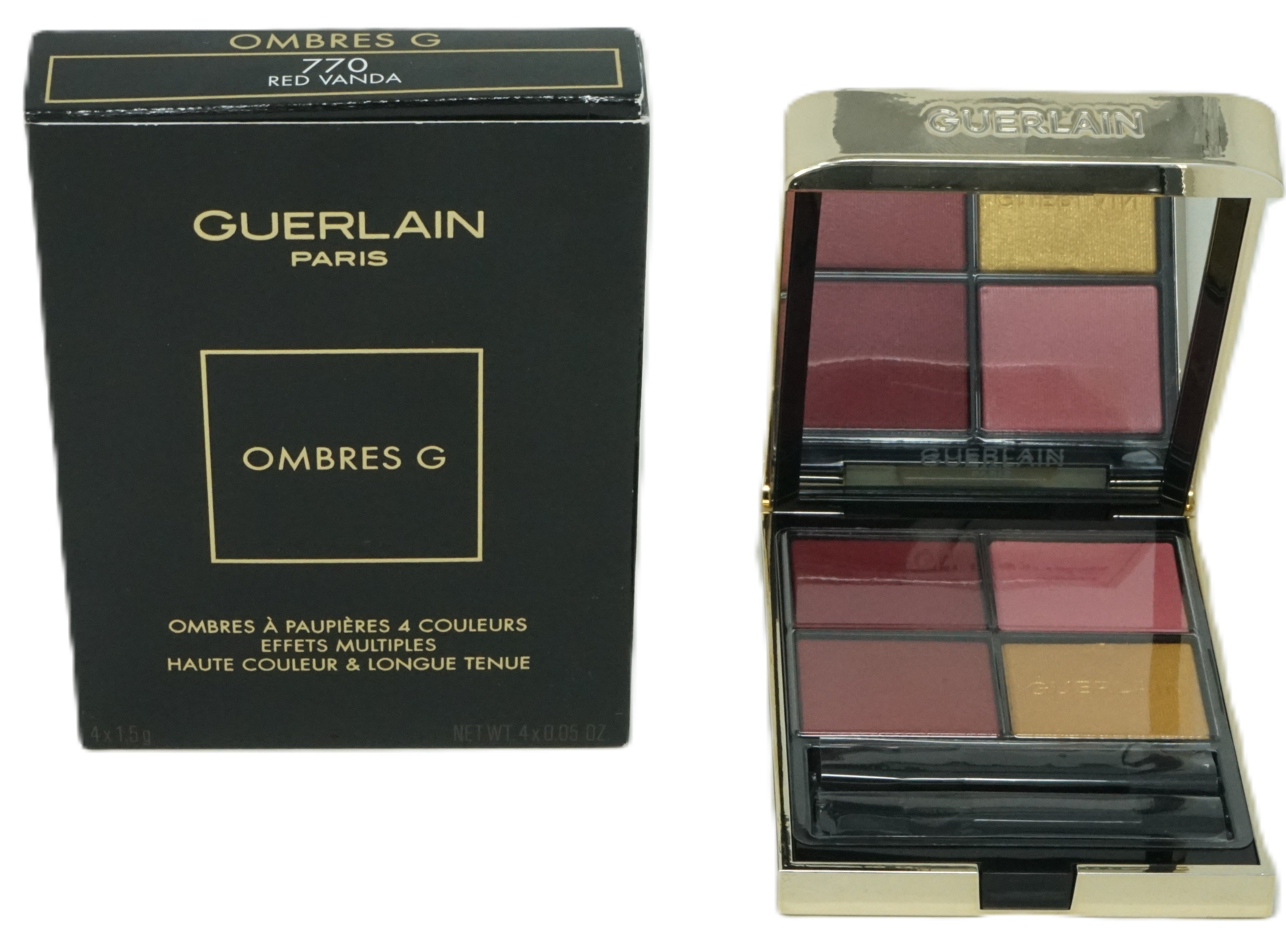 Guerlain Paris Ombres G Eyeshadow quad 6 g 770 Red Vanda