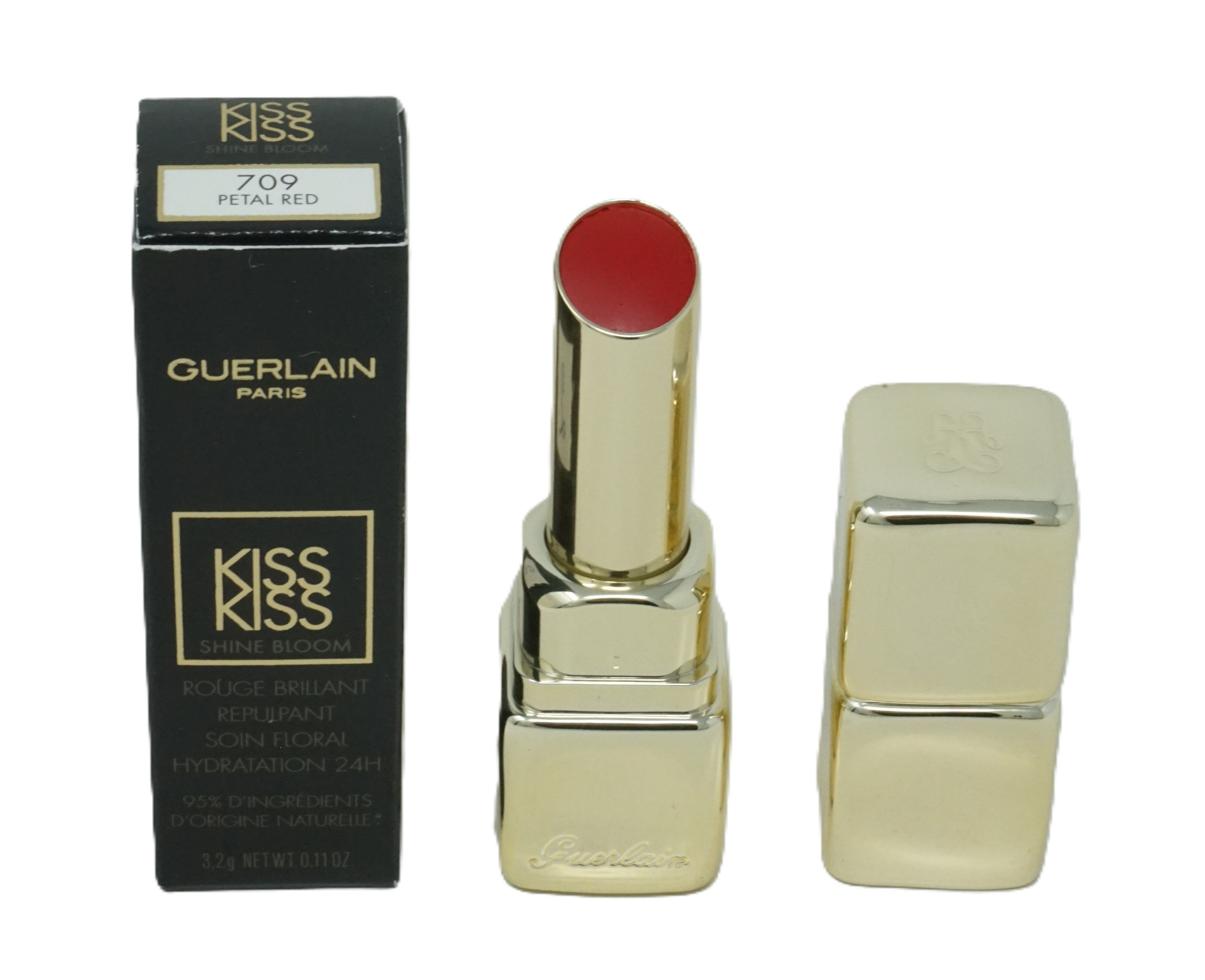 Guerlain Kiss Kiss Shine Bloom Lippenstift 709 Petal red 3,2g