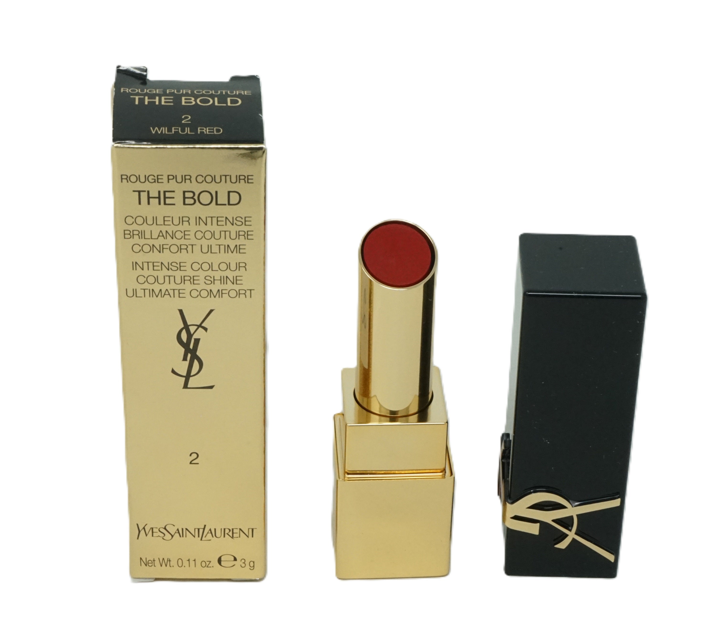 Yves Saint Laurent Rouge pur Courture The Bold 2 Wilful Red 3g