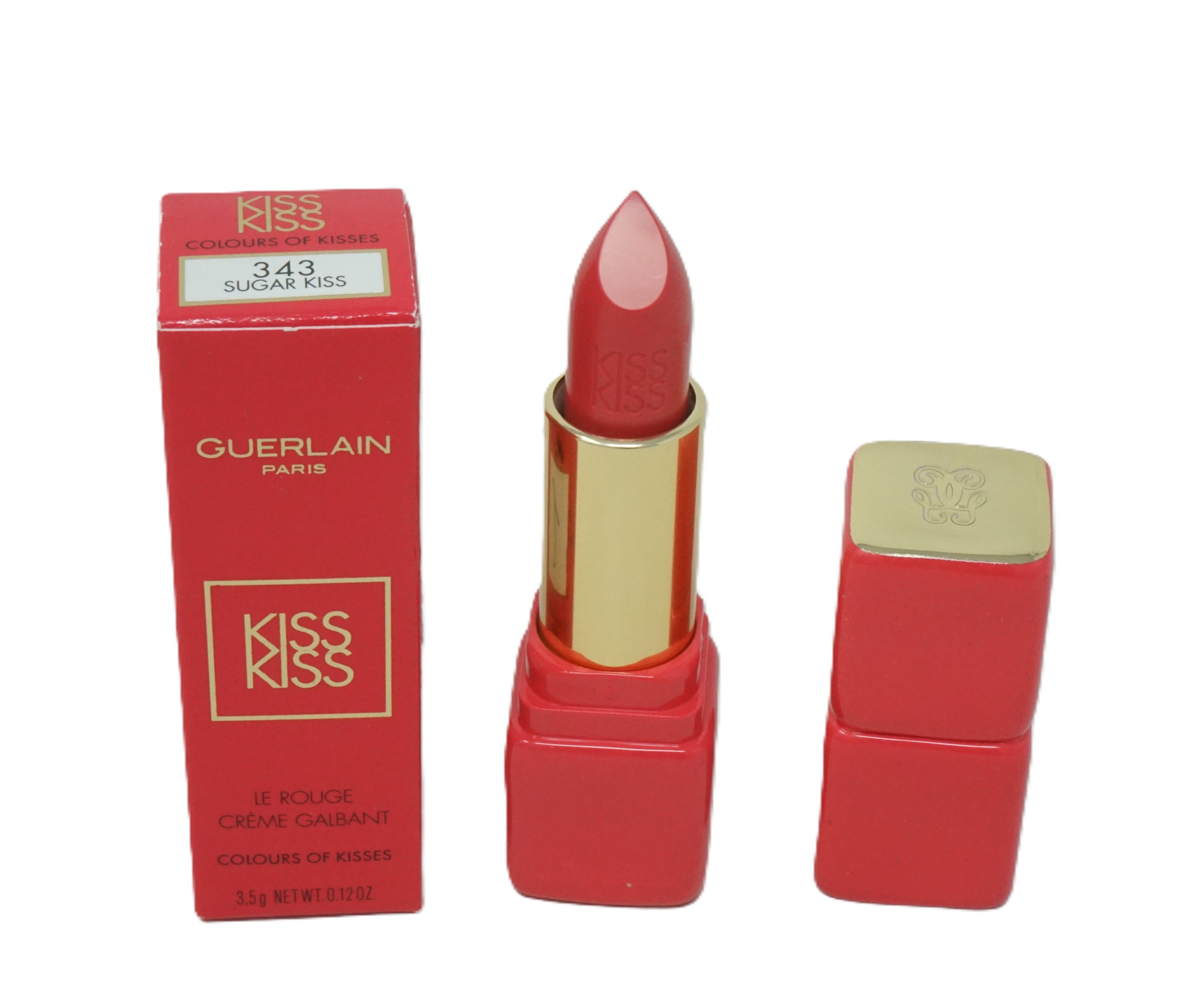 Guerlain Kiss Kiss le rouge colors of kisses 343 Sugar Kiss 3,5g