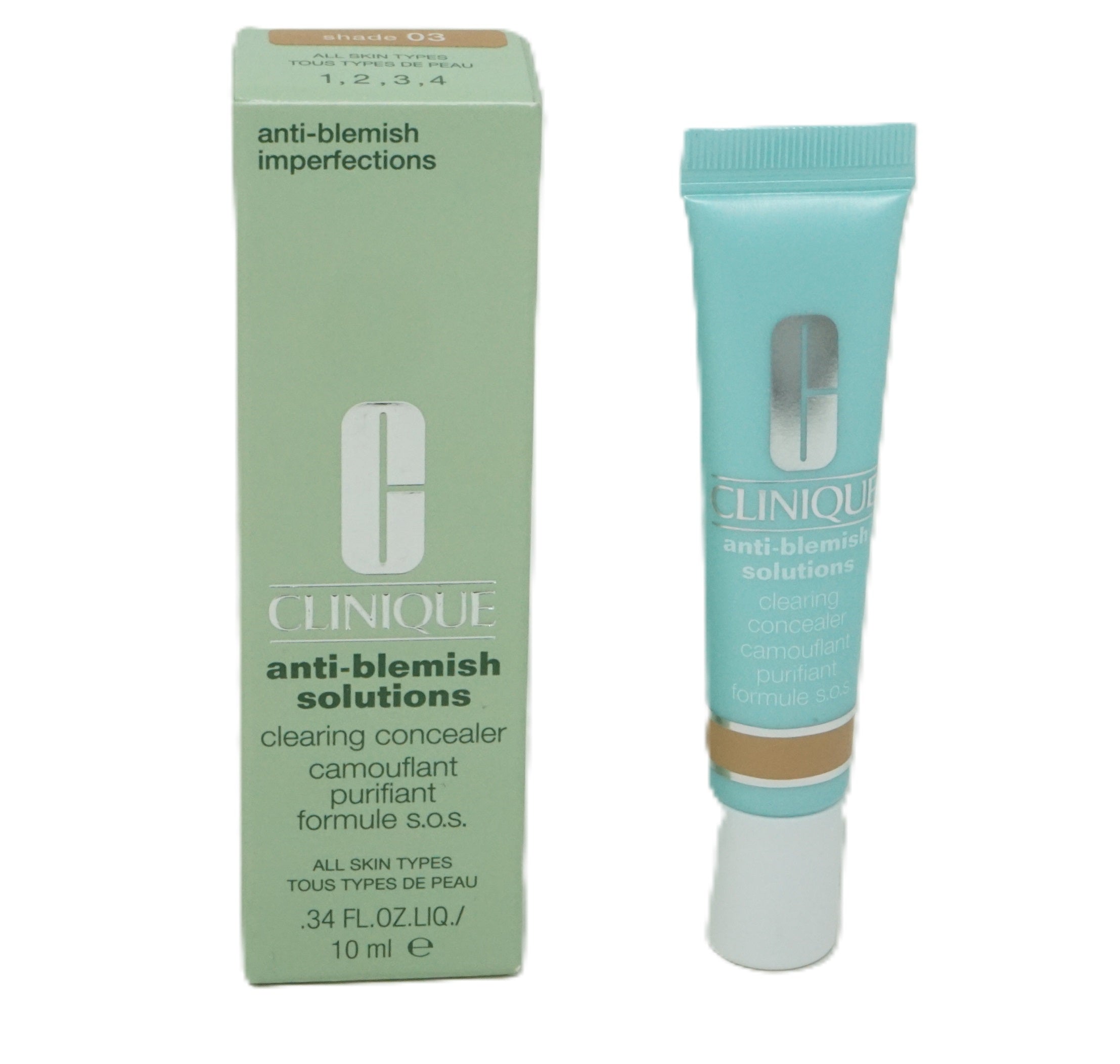 Clinique anti-blemish solutions clearing concealer all types shade 03 10ml
