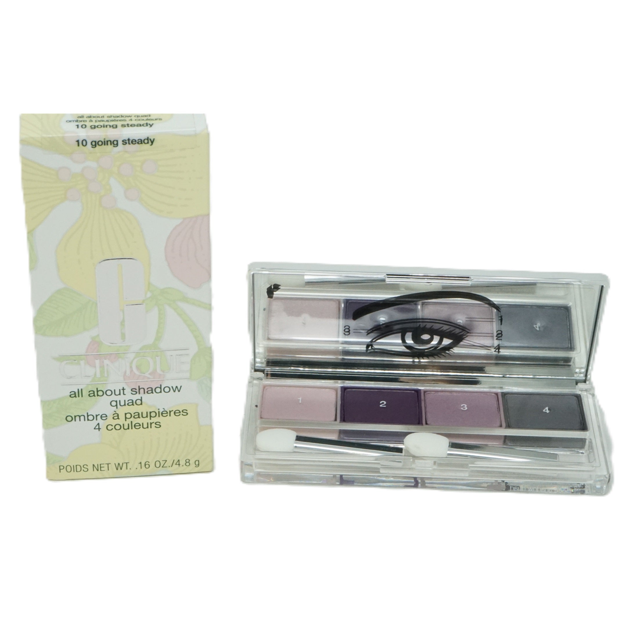 Clinique all about shadow quad Lidschatten-Quartett  10 going steady 4,8g