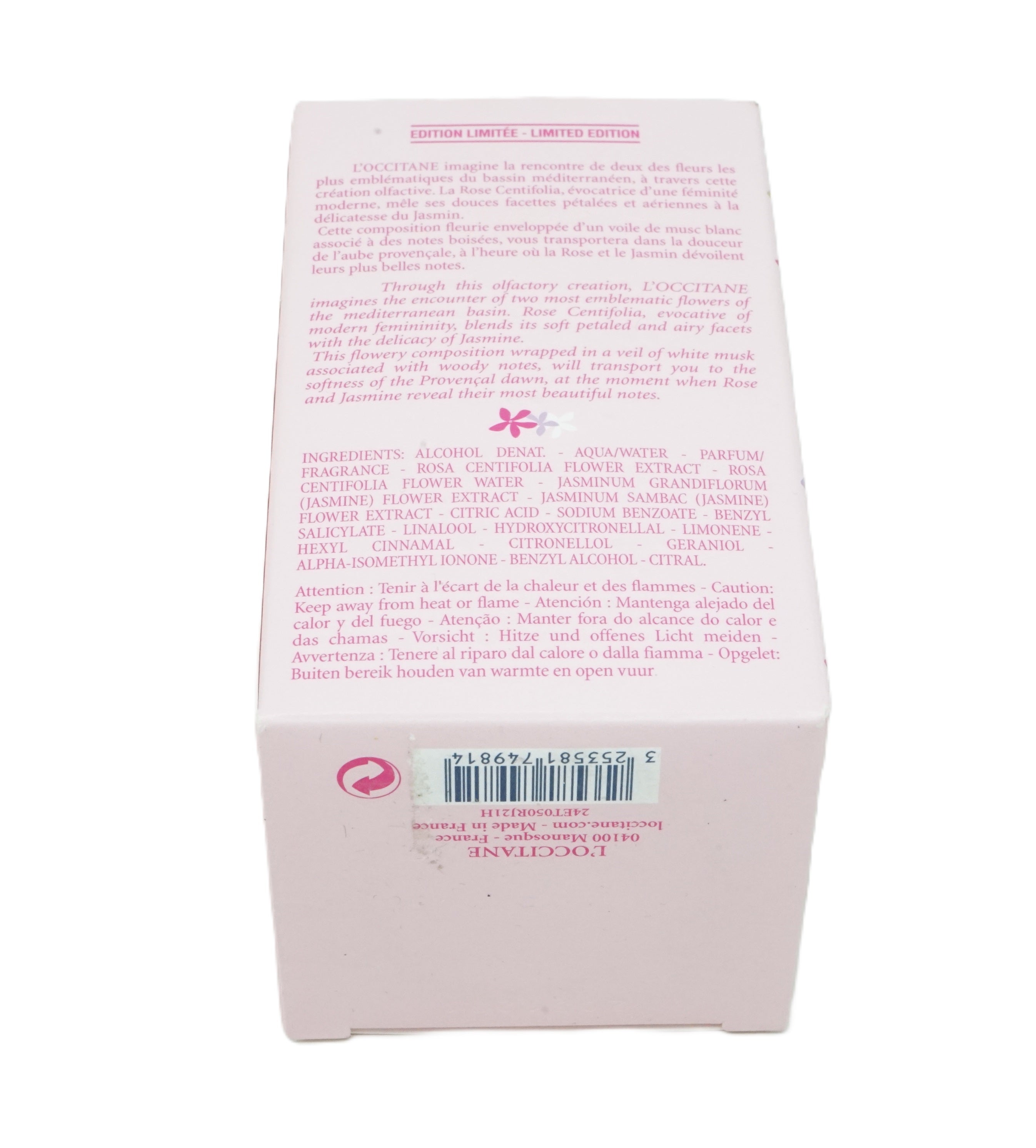 L'Occitane Rose Jasmin Eau de Toilette 50 ml