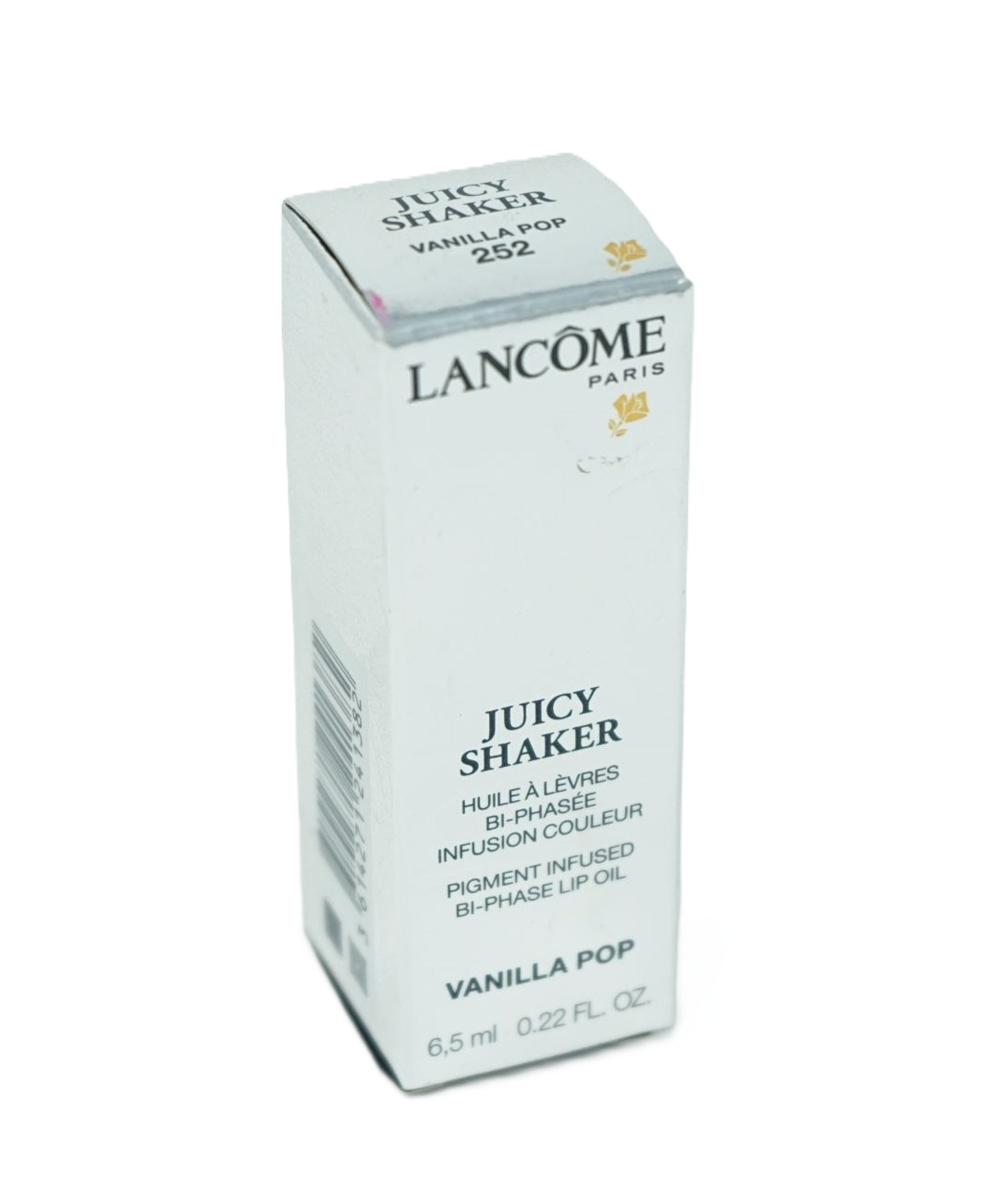 Lancome Juicy Shaker Pigment Eingegossen Bi-Phase Lippen Öl 252 Vanilla Pop 6,5ml