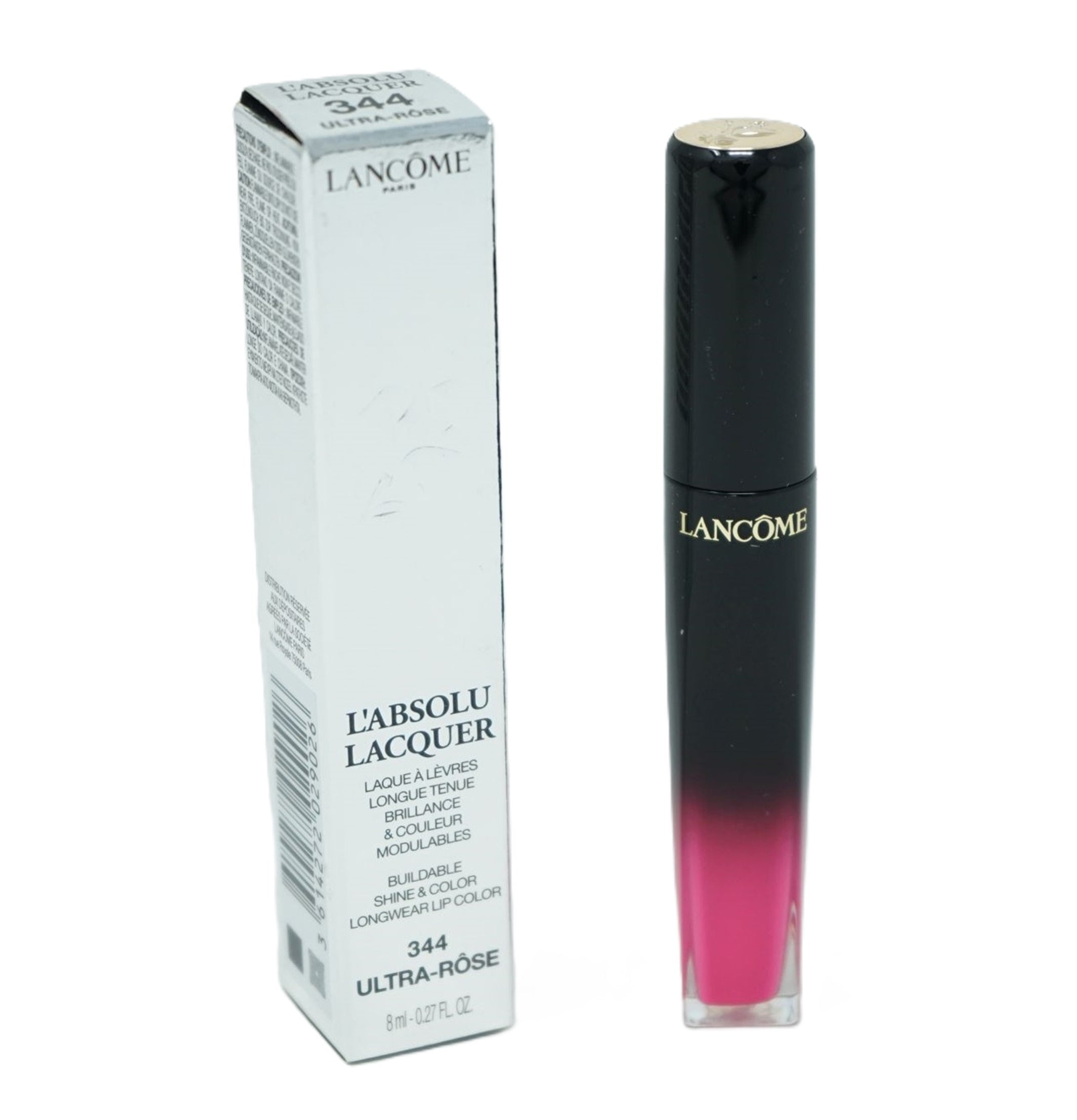 LANCOME L Absolu Lacquer liquid Lippgloss 344 ultra rose