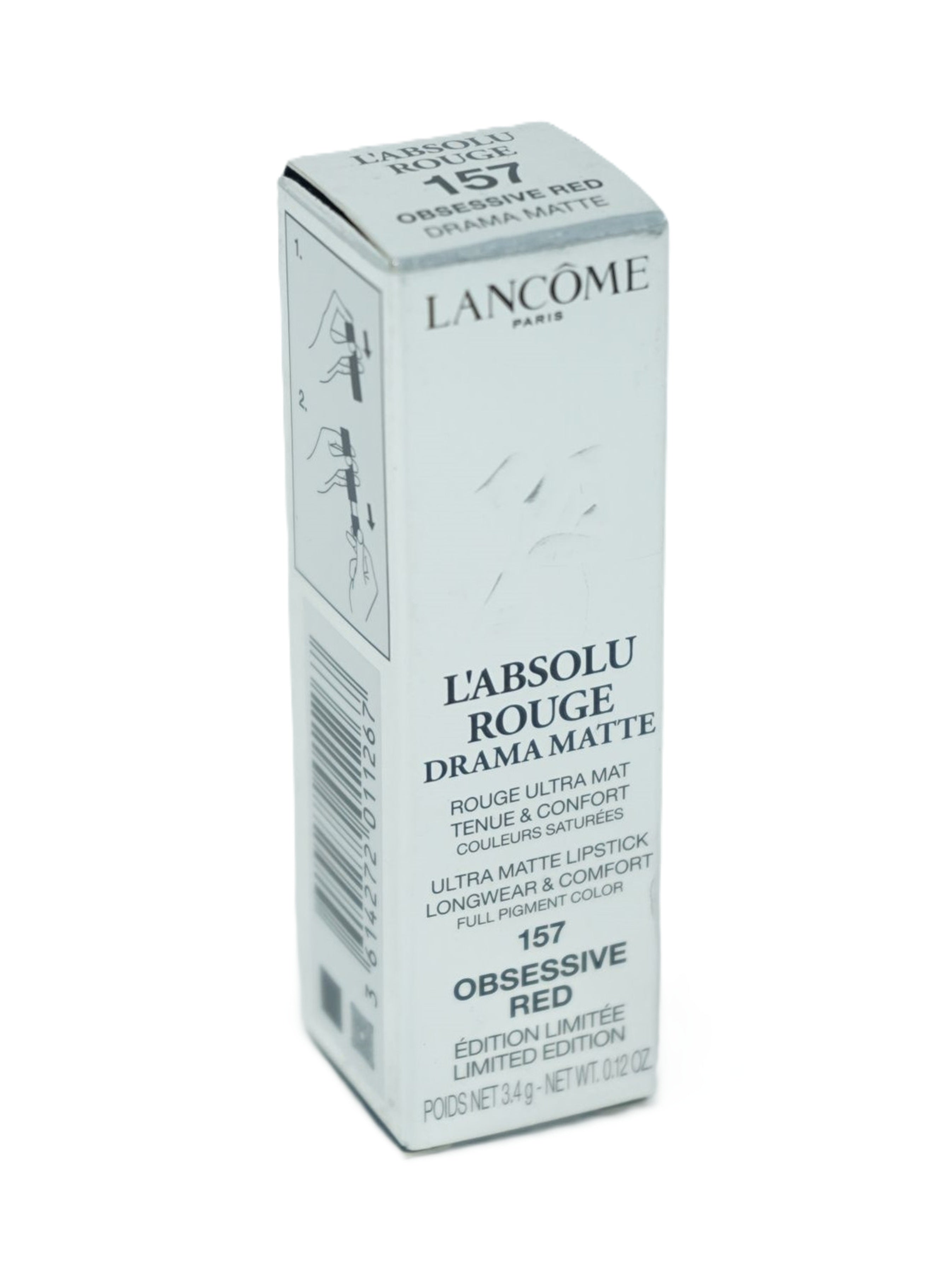 Lancome L'Absolu Rouge Drama Matte Lipstick 157 Obsessive Red 3,4g