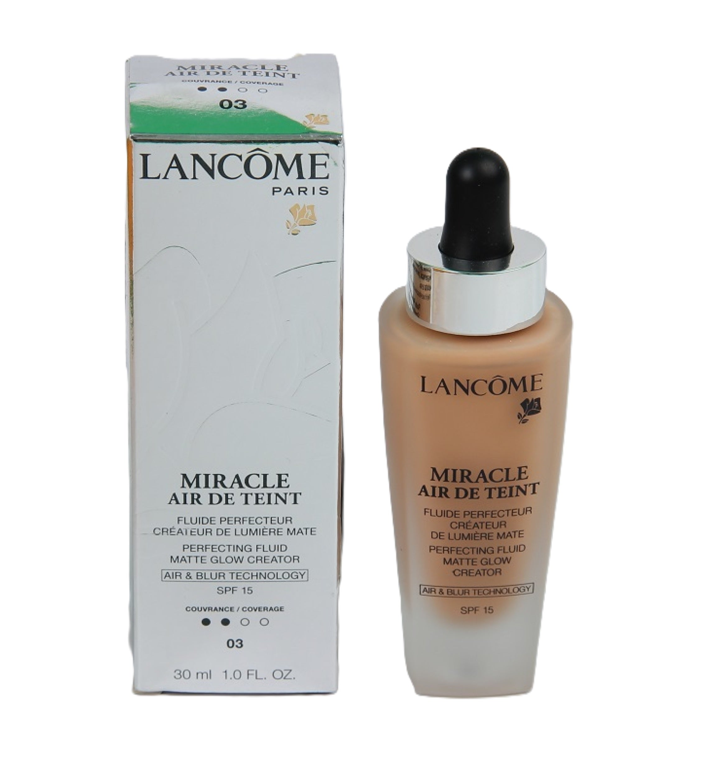Lancome MIracle Air de Teint Fluid 03 BEIGE DIAPHANE
