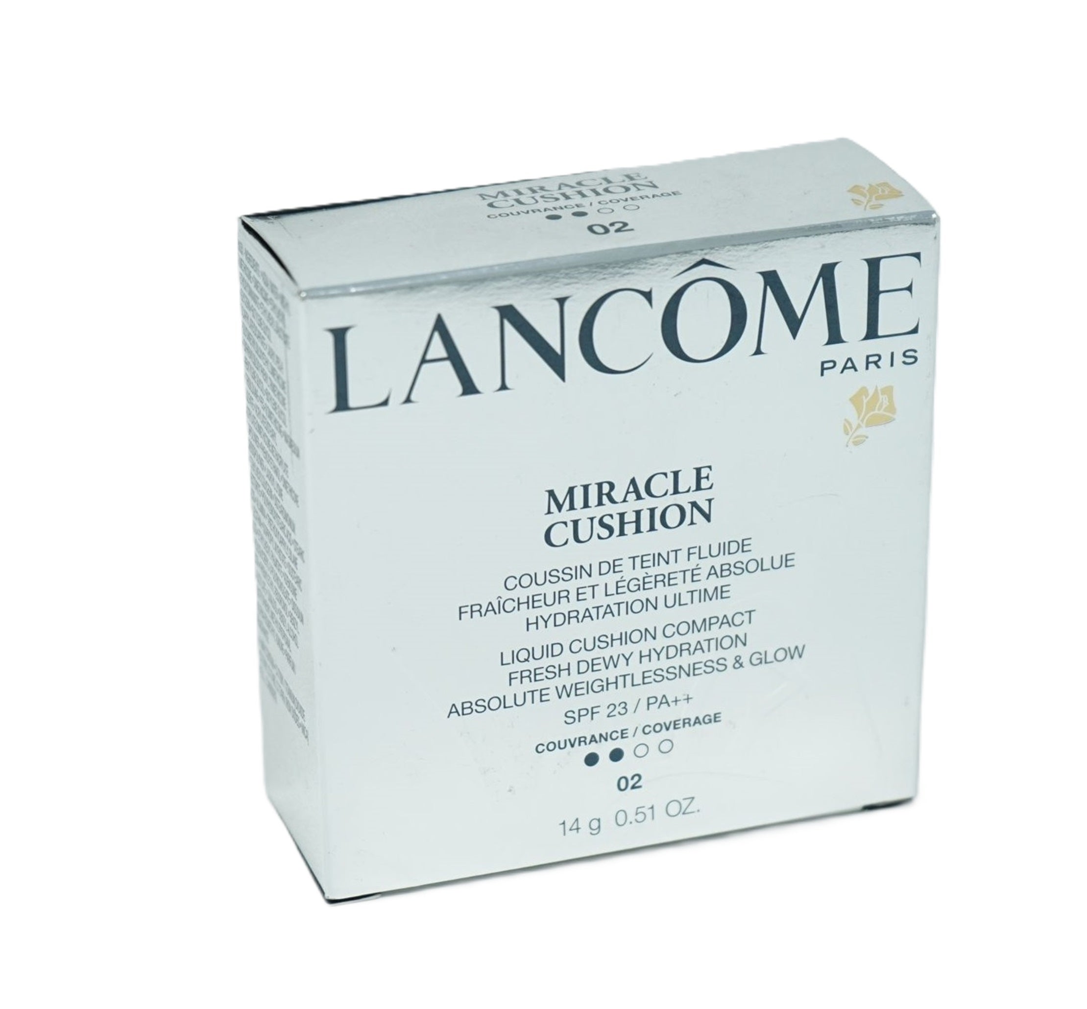 Lancome Miracle Cushion  02 Beige Rose  Coverage Make up kissen 14g