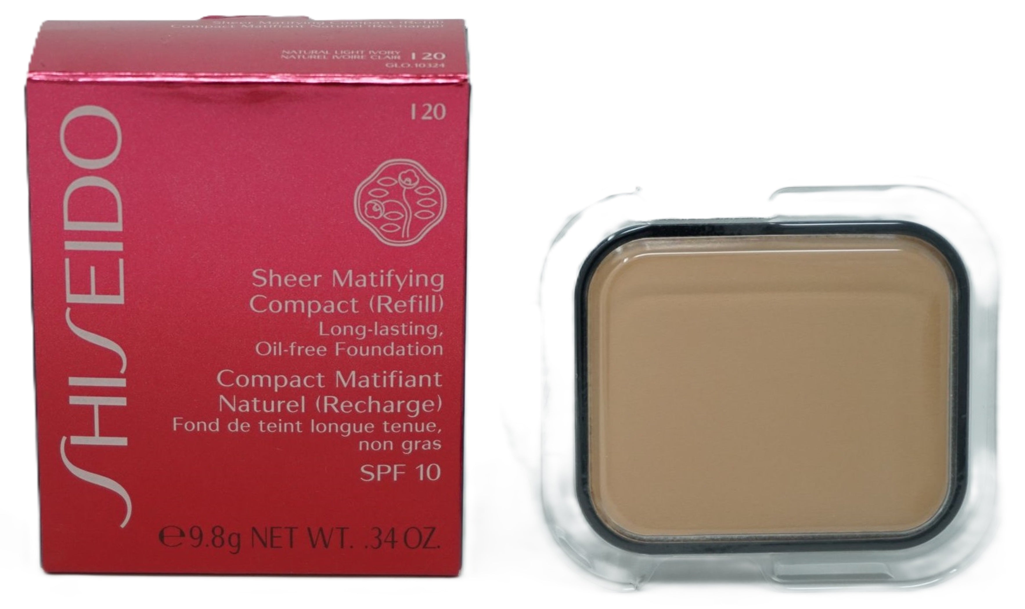Shiseido Makeup Sheer Matifying Compact Puder 9.8g Refill I120 Light Ivory