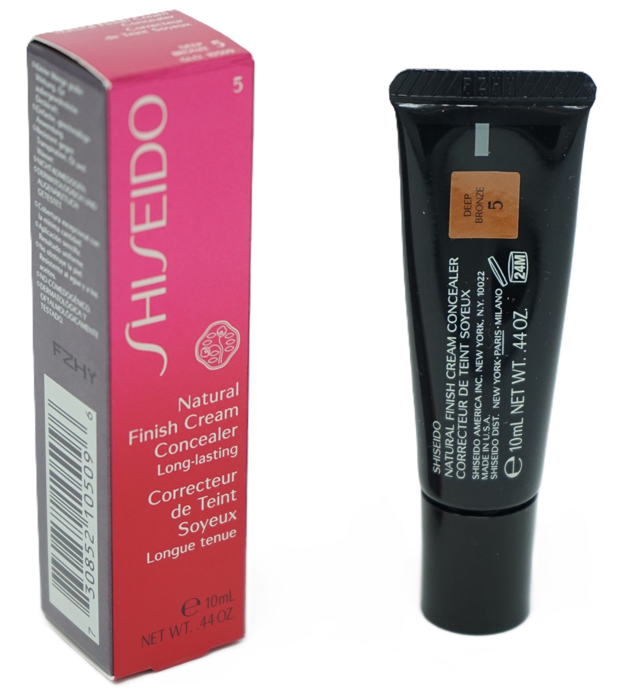 Shiseido Natural Finish Cream Concealer long-lasting 5 Deep Bronze