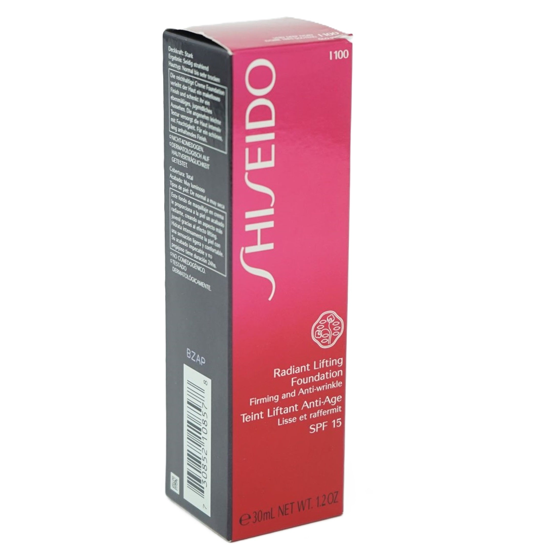 SHISEIDO RADIANT LIFTING FOUNDATION SPF15 I100 Very Deep Ivory 30ml