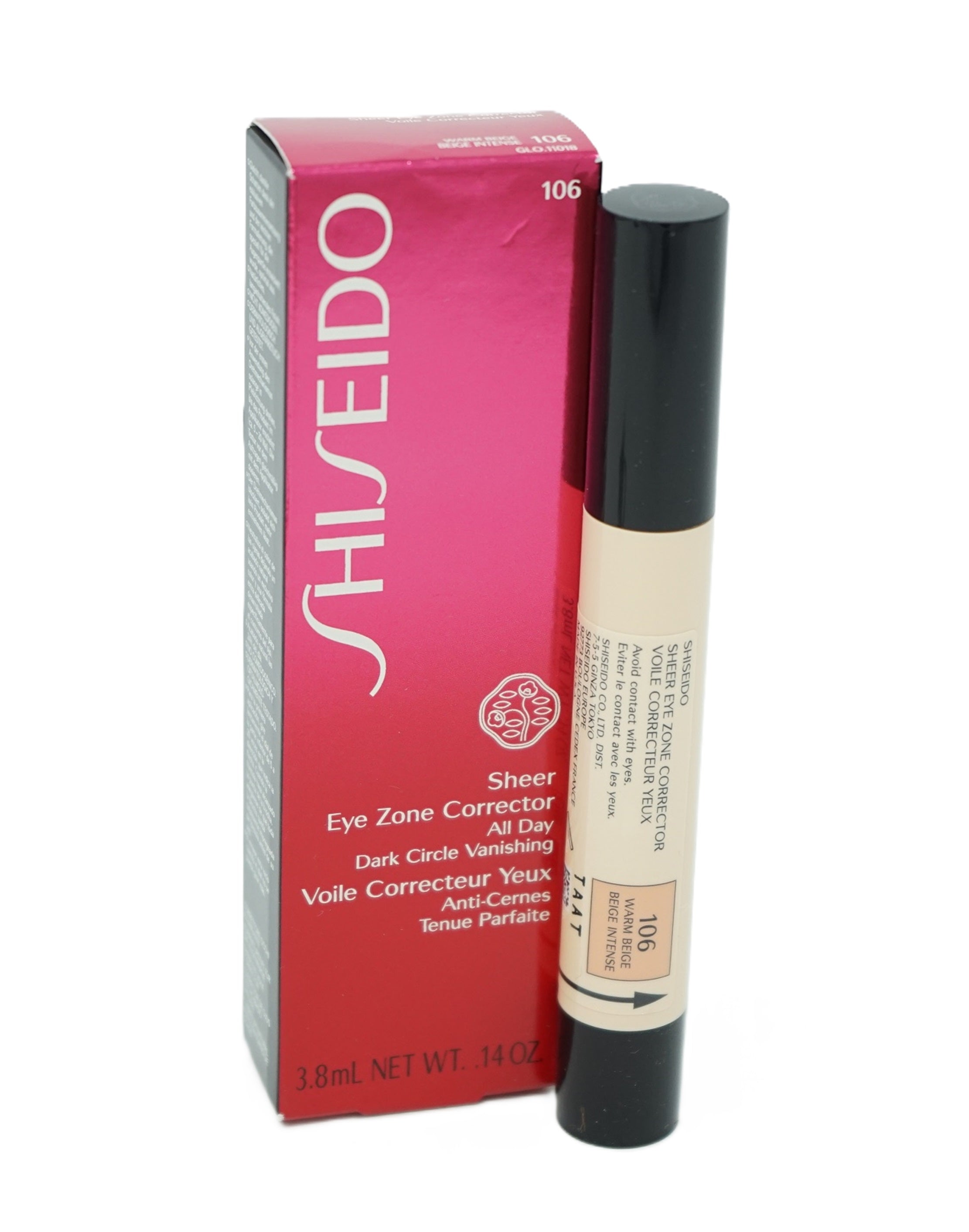 Shiseido Sheer Eye Zone Corrector All Day 3,8ml 106 Warm Beige