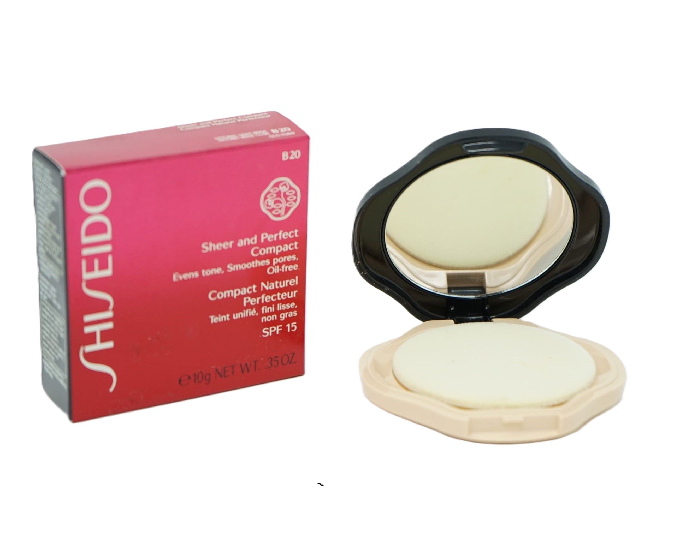 Shiseido SPF15 Sheer and Perfect Compact B20 Natural Light Beige