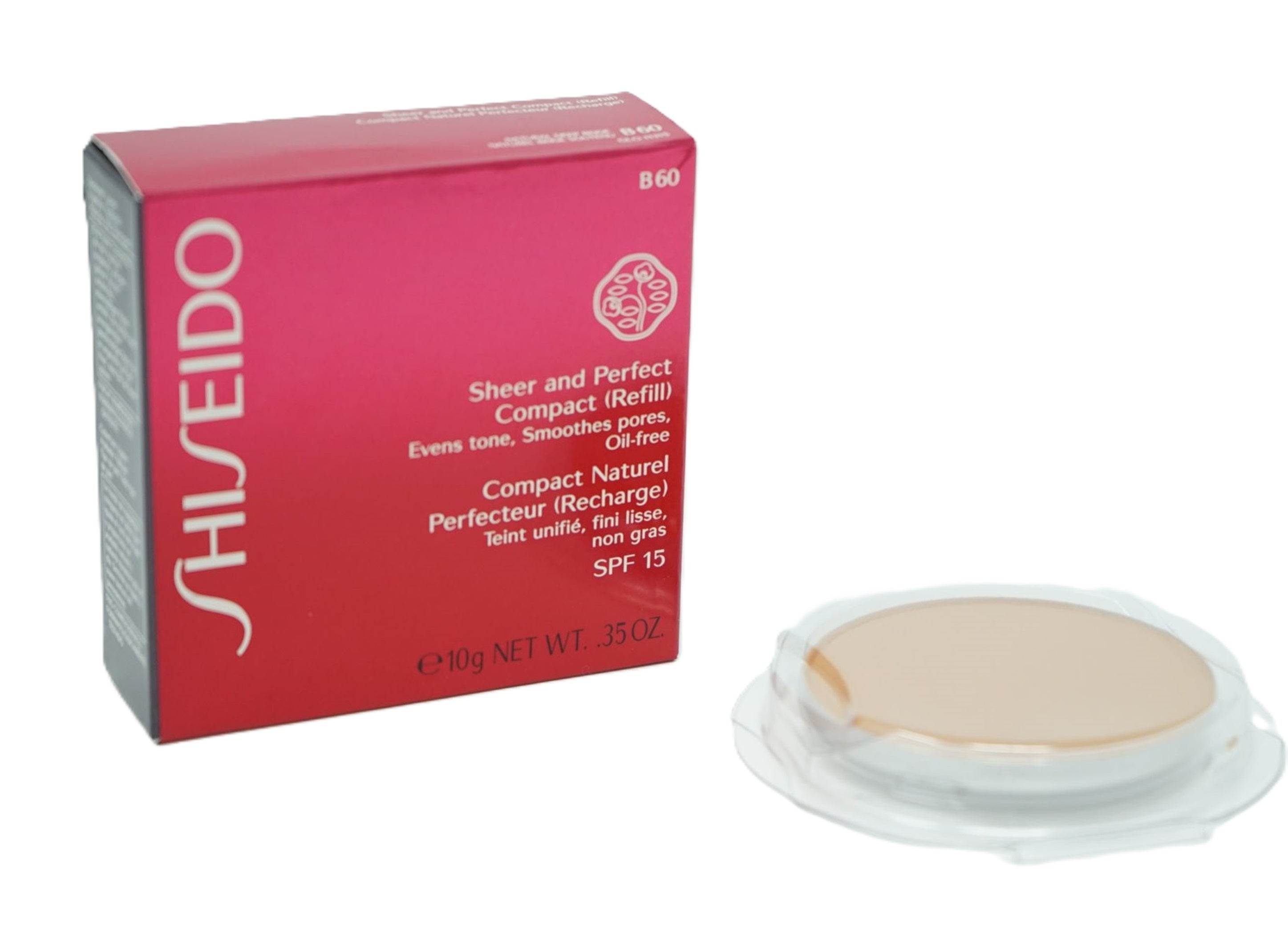 Shiseido SPF15 Sheer and Perfect Compact B60 Natural Deep Beige
