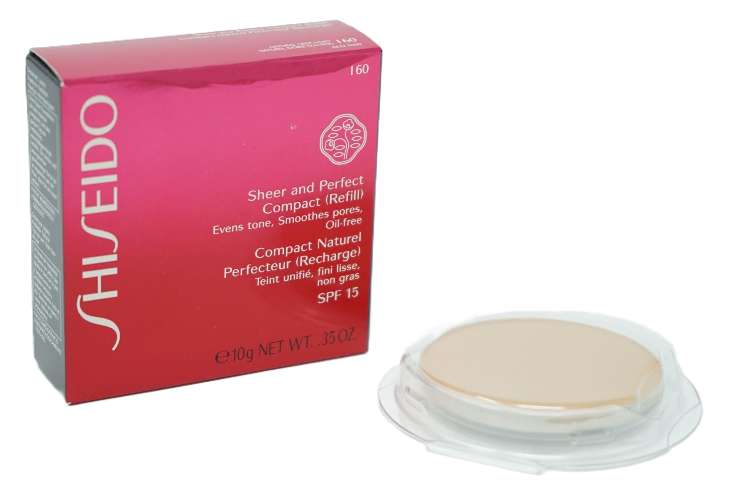 Shiseido SPF15 Sheer and Perfect Compact I60 Natural Deep Ivory