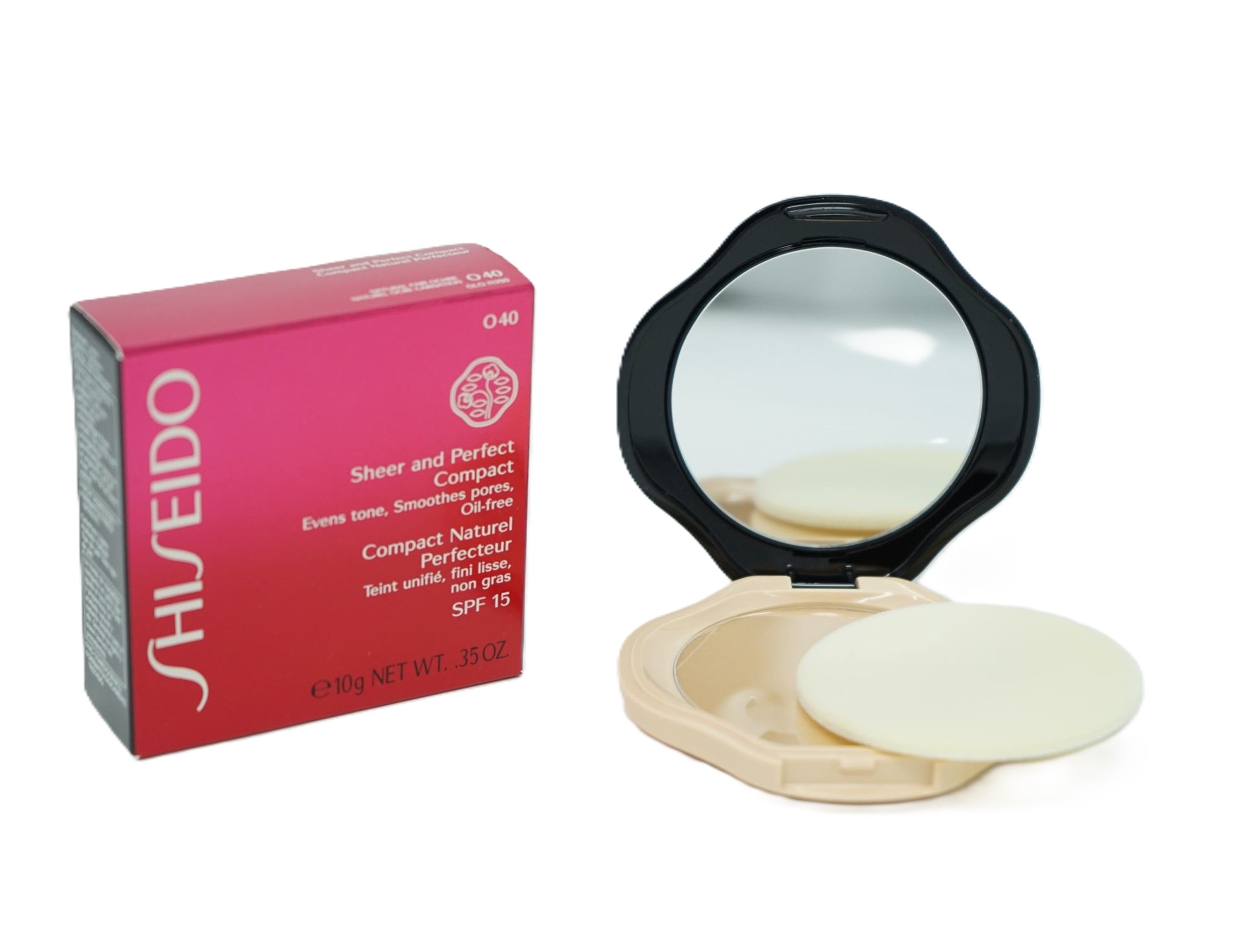 Shiseido SPF15 Sheer and Perfect Compact O40 Natural Fair Ochre