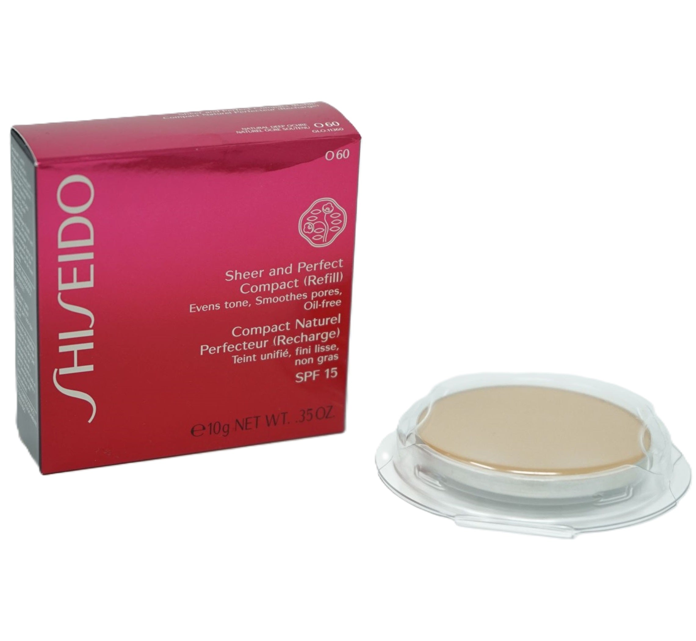 Shiseido Sheer and Perfect Compact O60 Natural Deep Ochre 10g