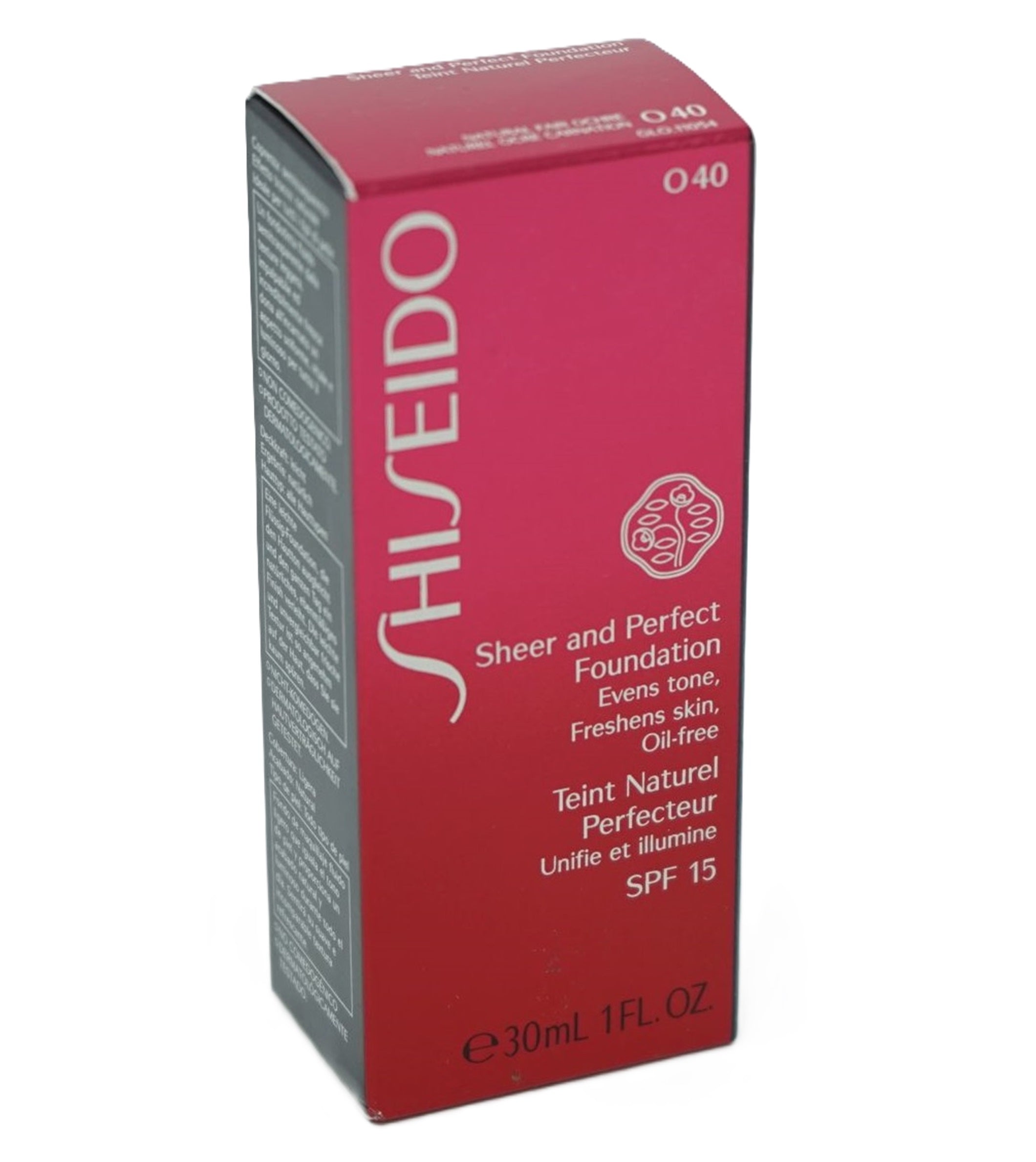 Shiseido SPF15 Sheer and Perfect Foundation O40 Natural Fair Ochre