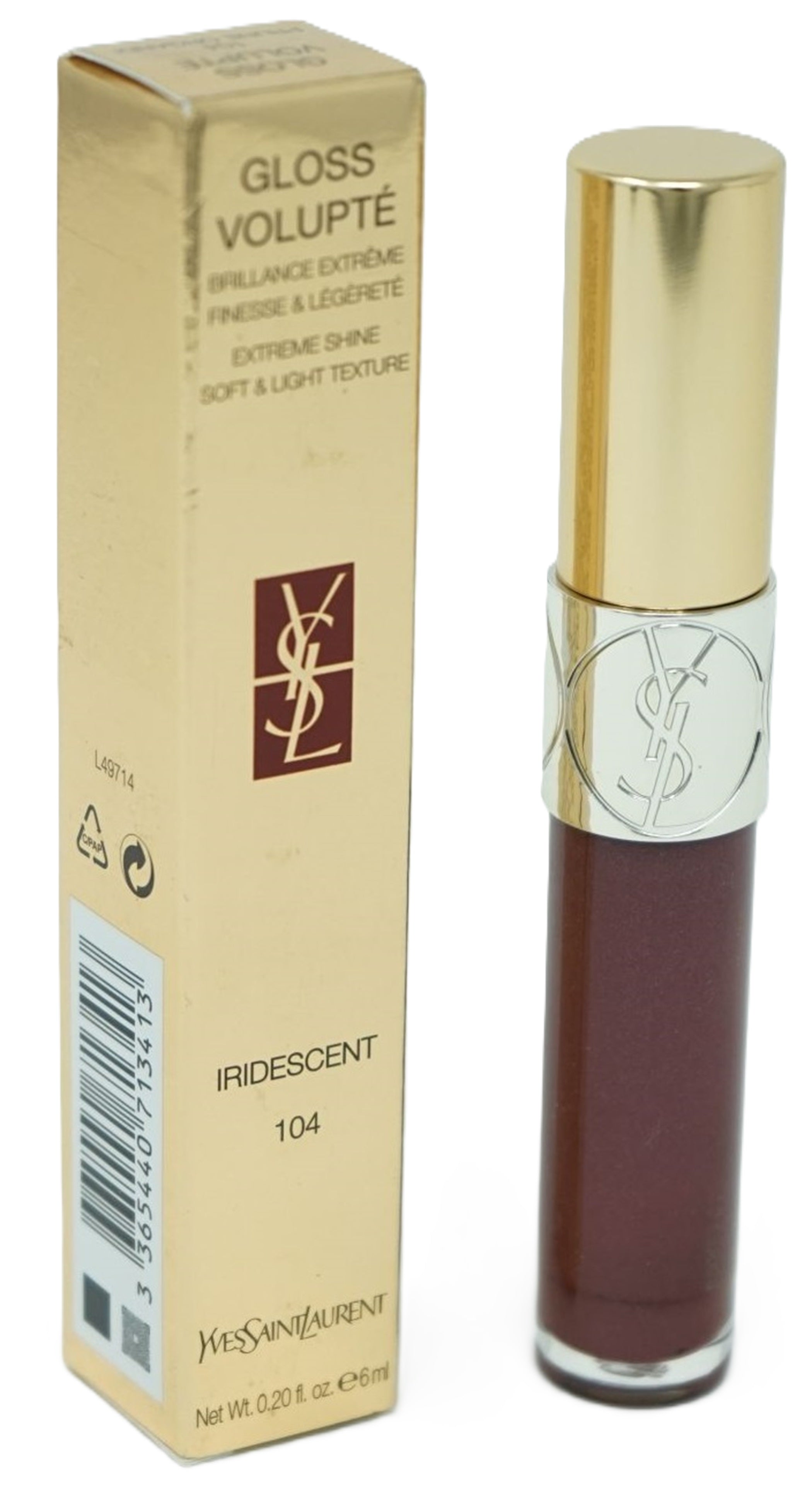 Yves Saint Laurent  Gloss Volupte Extreme Shine  104 Prune Organdi