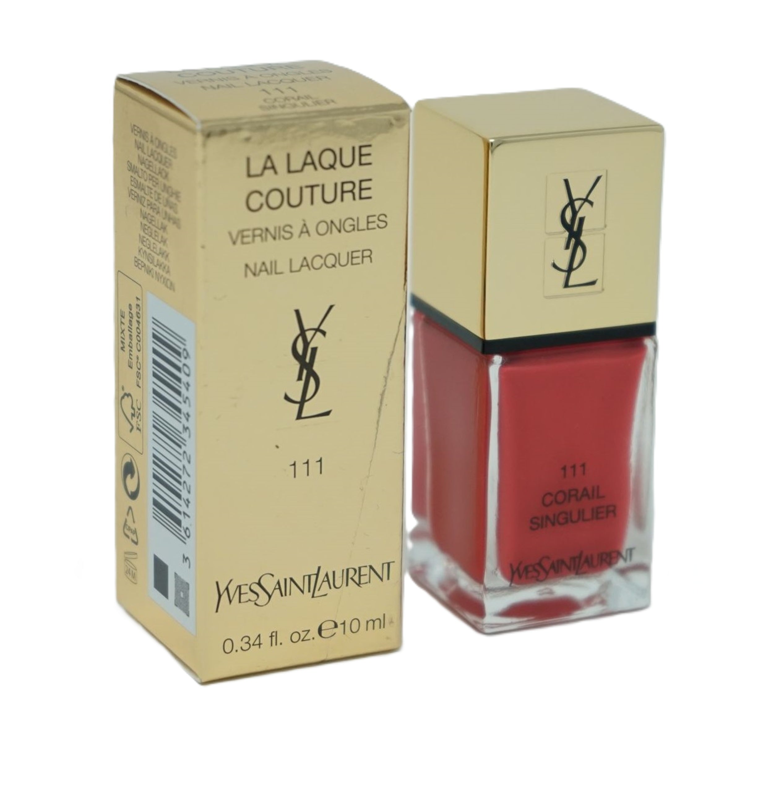 Yves Saint Laurent La Laque Couture 111 Corail Singulier  10ml Nagellack