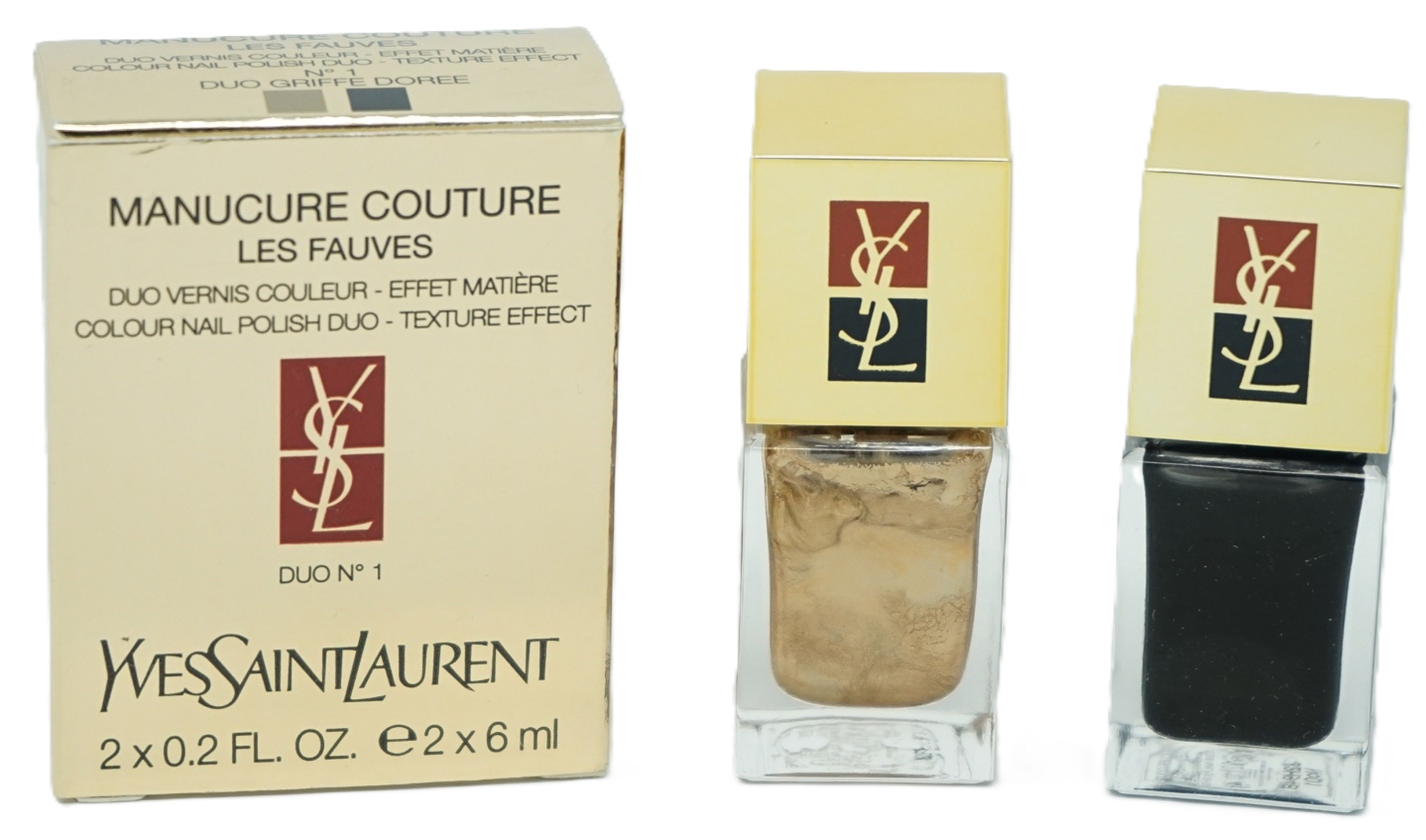 Yves Saint Laurent Manucure Couture Les Fauves Nagellack Duo-Nail  No1 Duo Griffe Doree