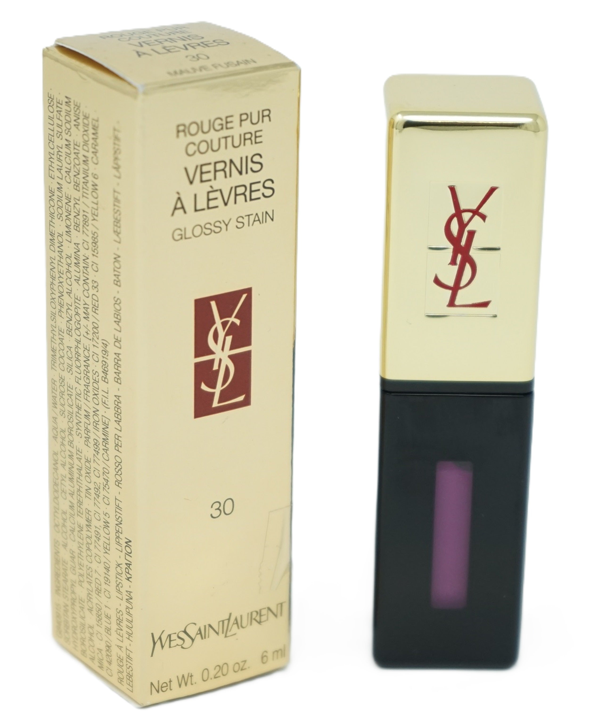 Yves Saint Laurent Rouge pur Couture Vernis á Levres Lippenstift 30 Mauve Fusain