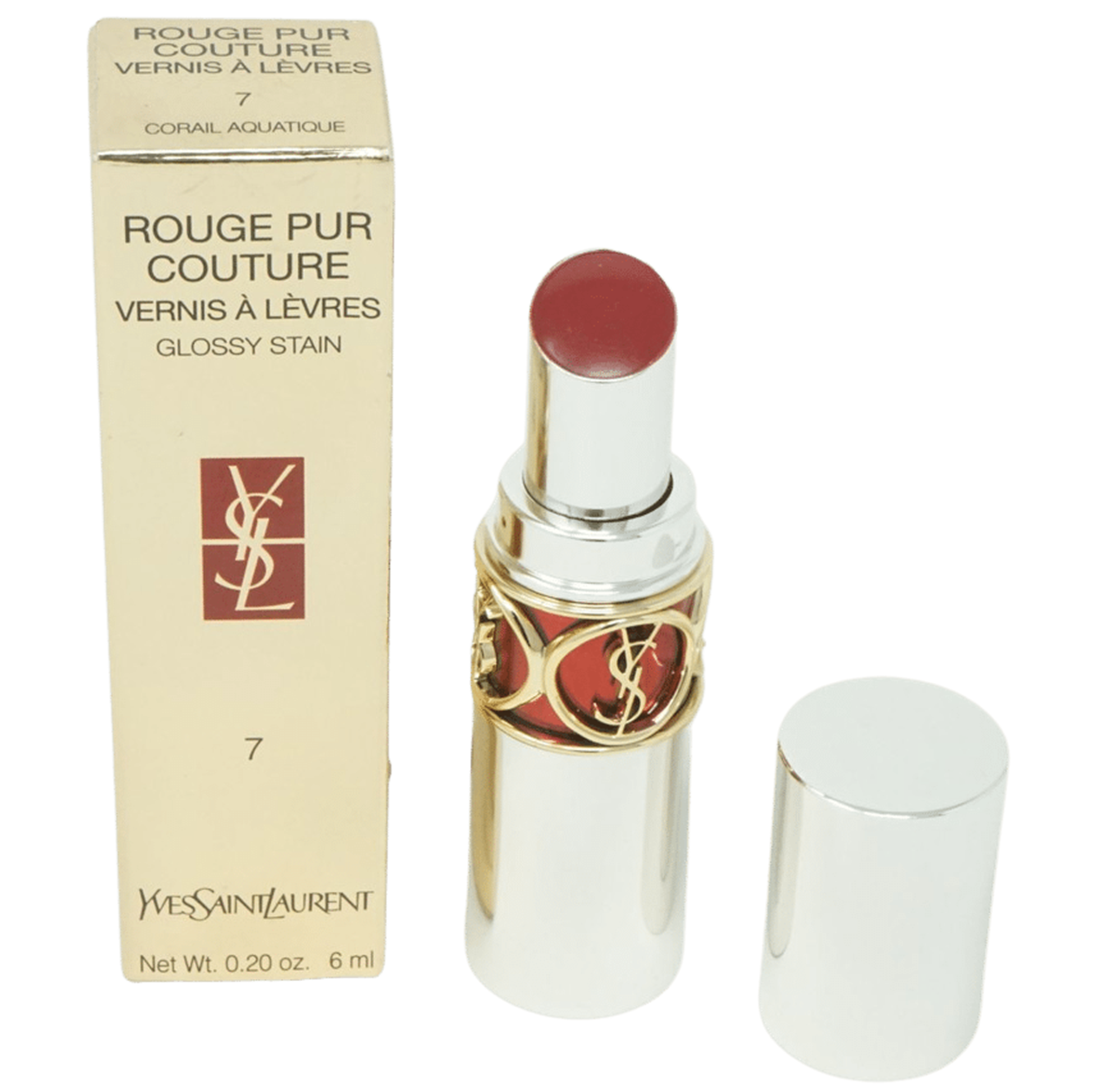 Yves Saint Laurent Rouge pur Couture Vernis á Levres Lippenstift 7 Candy